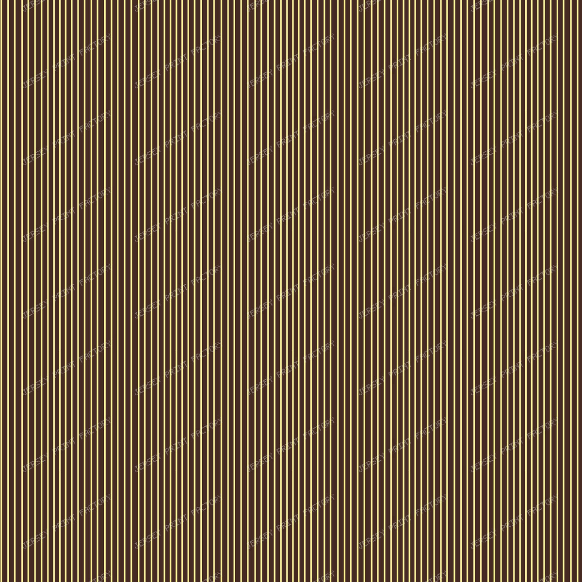 Buttermilk Yellow Thin Stripes on Brown