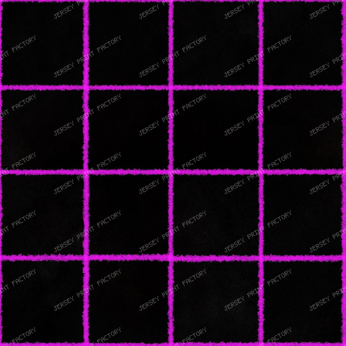 Ditsy Floral and Easter Eggs — 45 — Neon Pink and Black