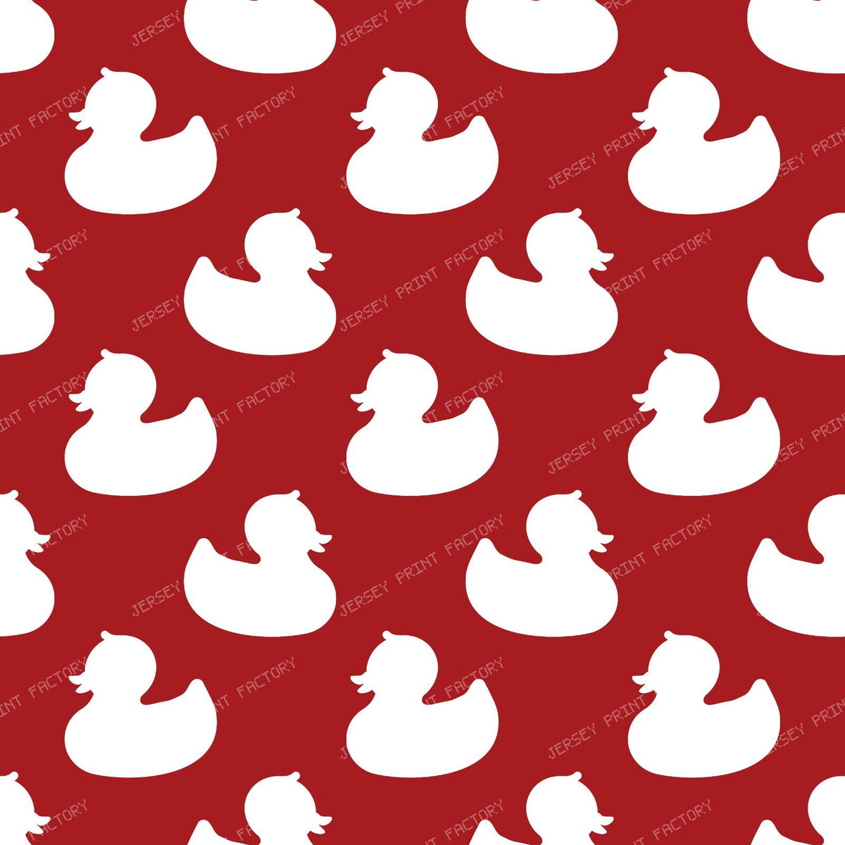 Pattern Of Ducks, Cute Ducks, Duck Silhouette, Duckling, Black — Red 3