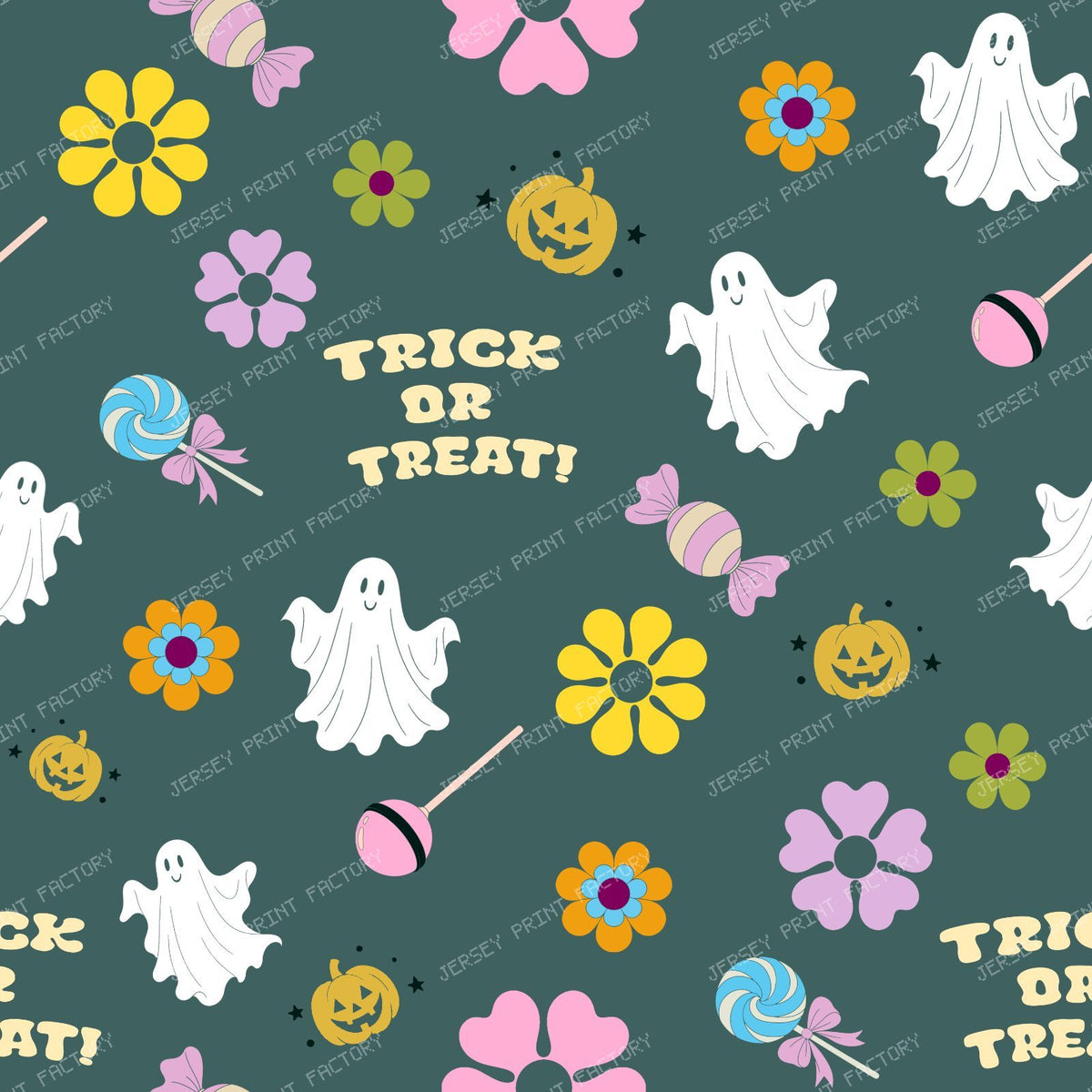 Halloween Party — Retro halloween in green background