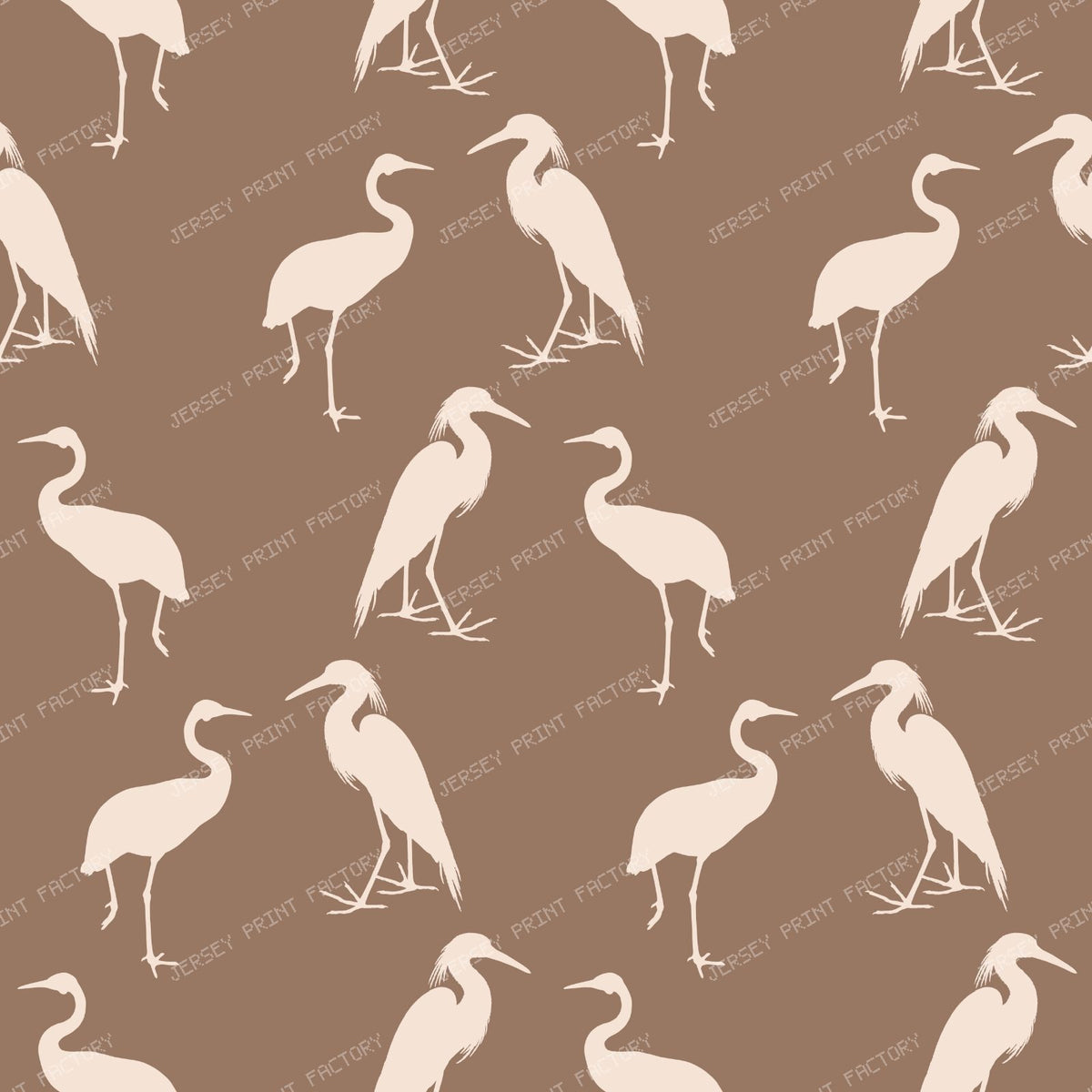 Heron Pattern, Bird Pattern, Egret, Crane, Nature, Brown
