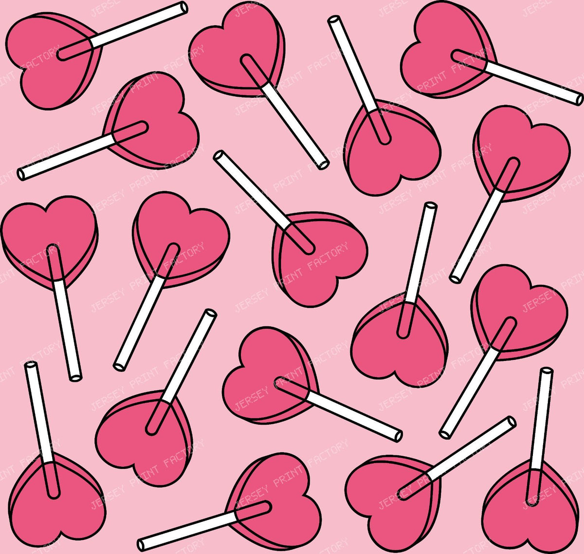 Blue Lollipops, Heart Lollipops, Lollipop Pattern — Pink 7