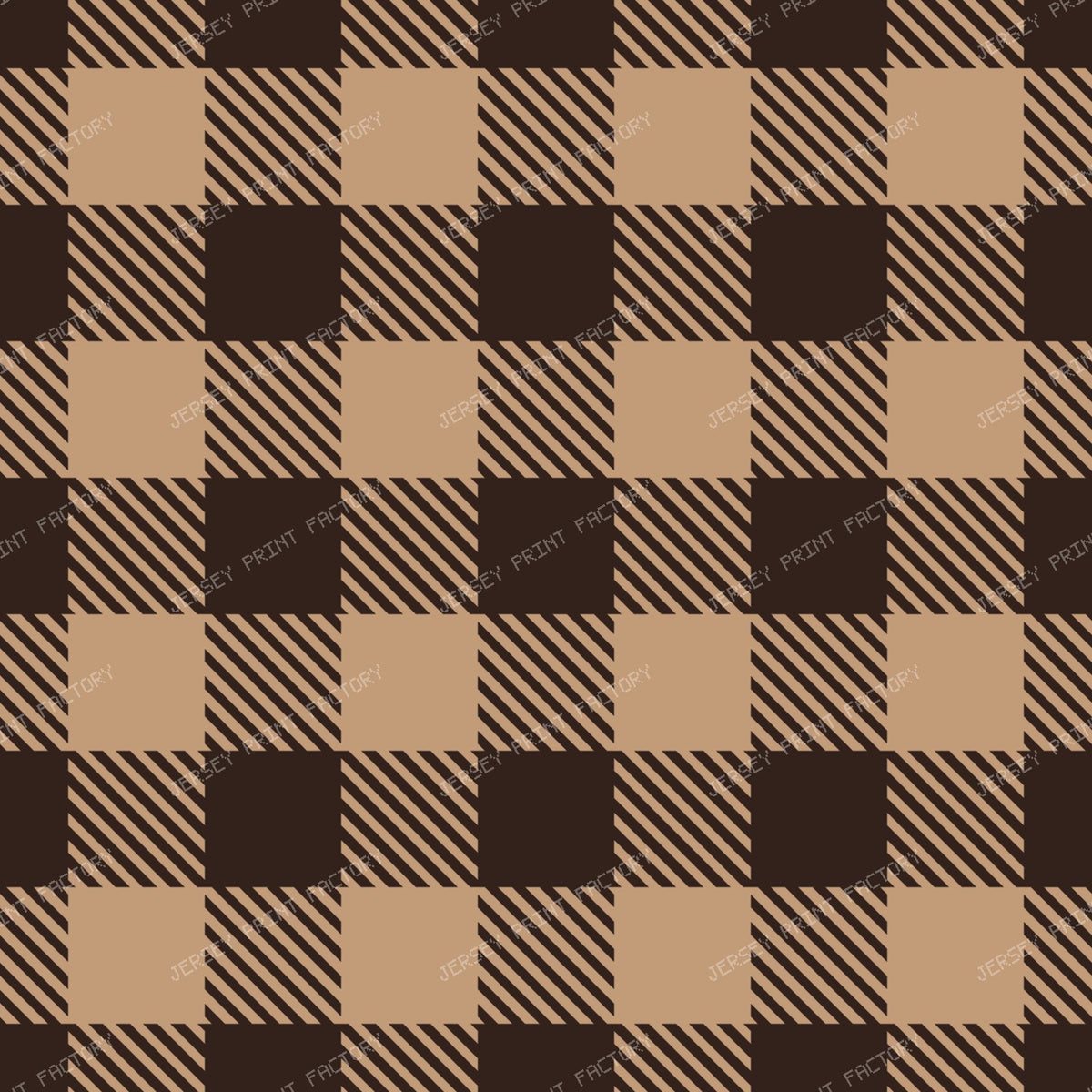 Gingham Red and Black — Gingham Brown and Beige