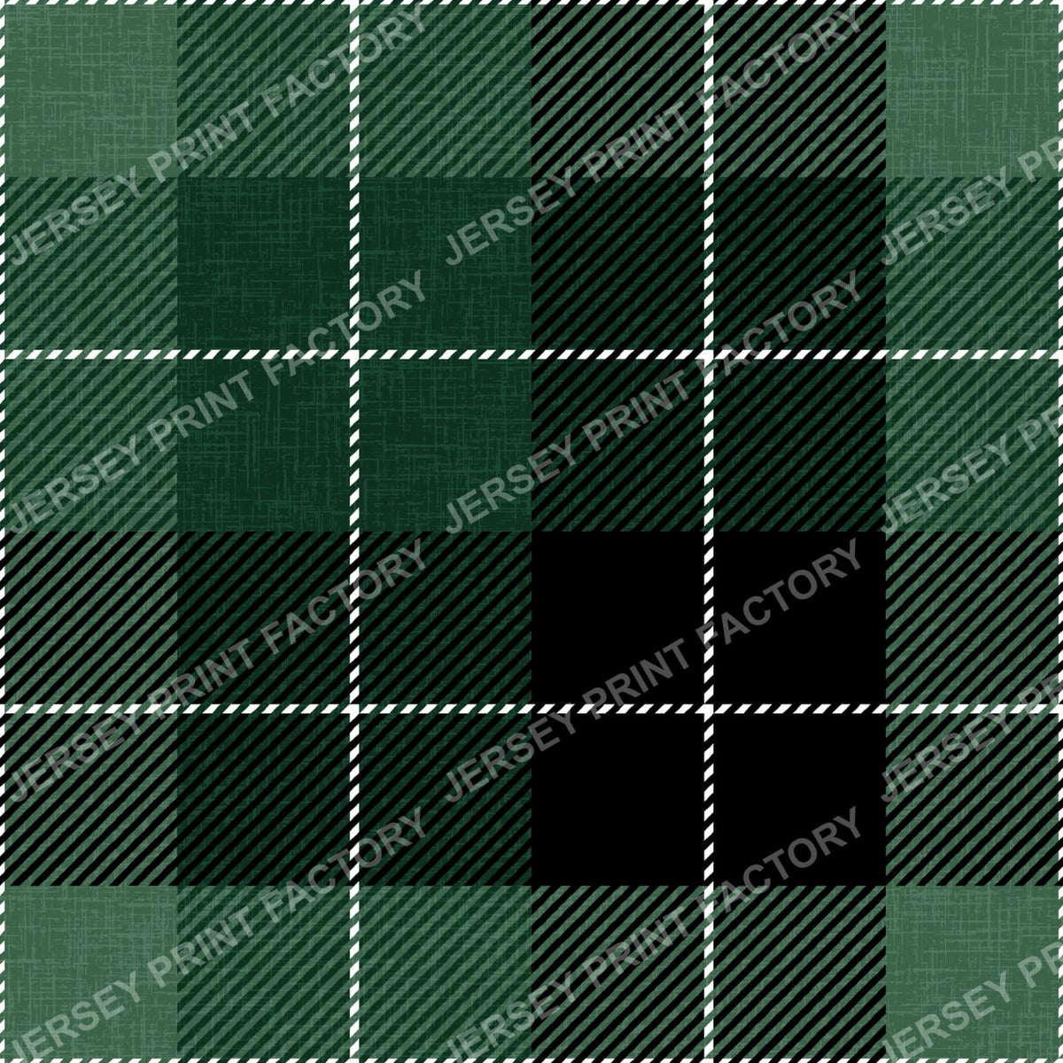 Black And Green Buffalo Plaid