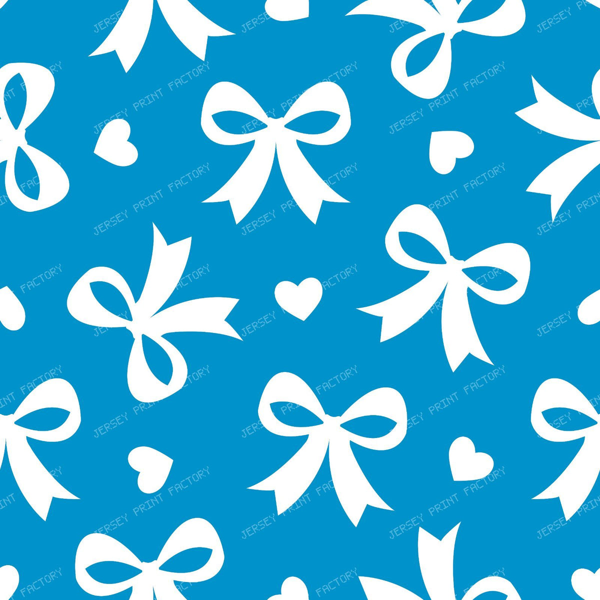 Bow Pattern, Coquette Bow, Ribbon, Cute Bow, White Bow, Hearts, Black — Blue 3