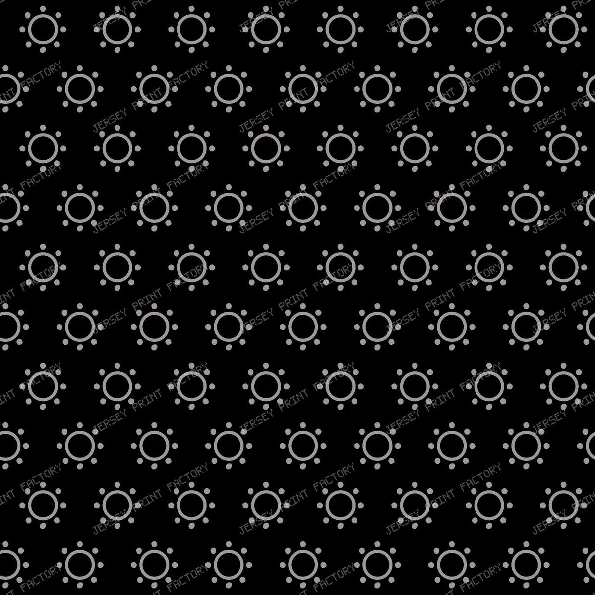 Orange Sun, Sun Pattern, Orange Circles, Dots, Summer — Black and Gray