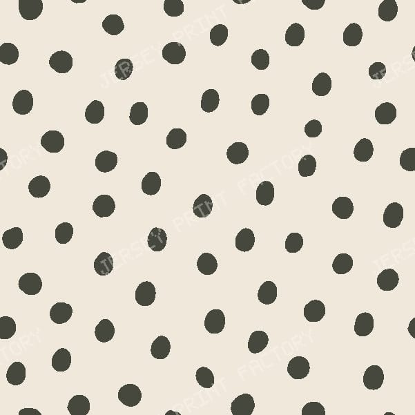Dots in cream — Dark Olive