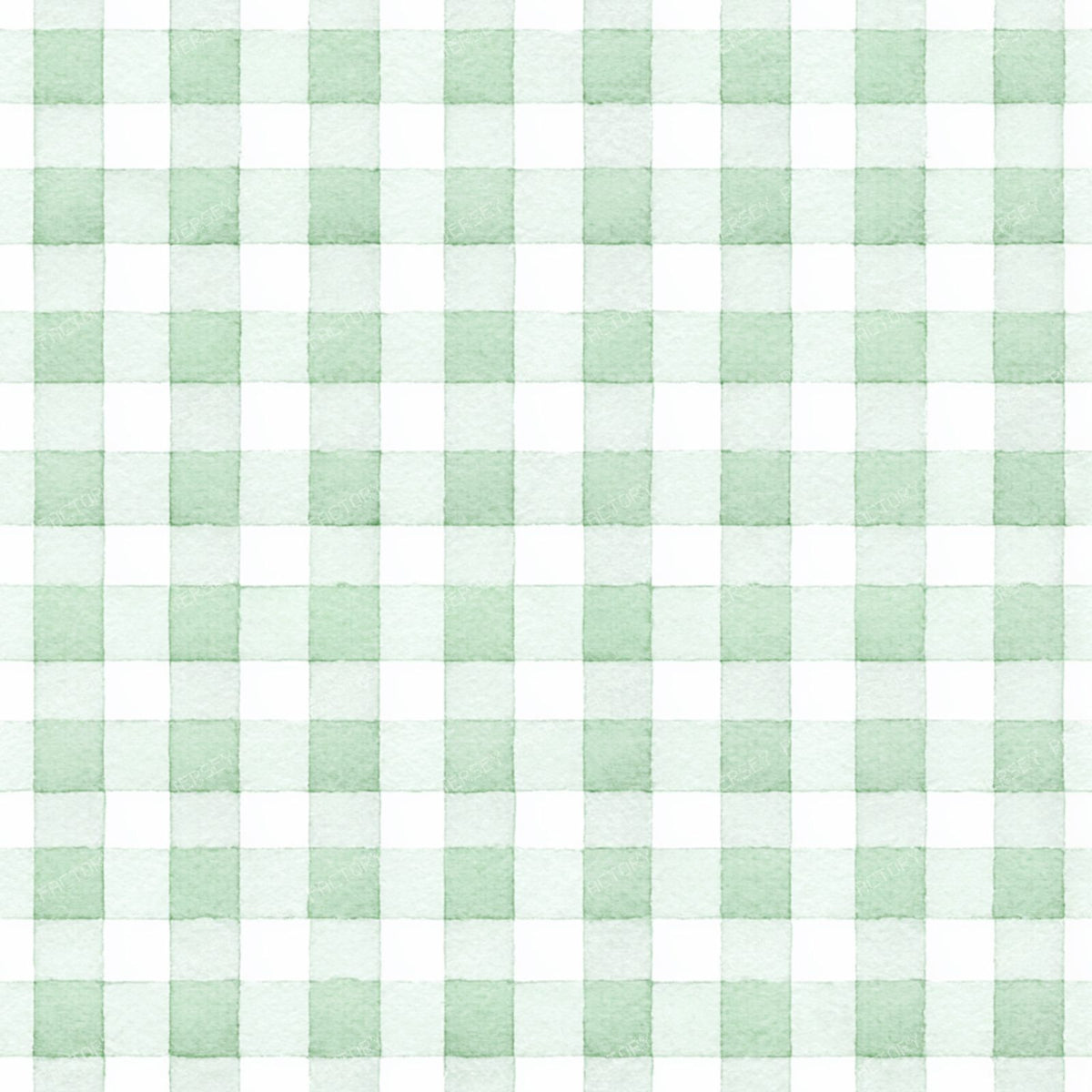 Blue Gingham, Watercolor Gingham, Geometric Pattern — Green 2