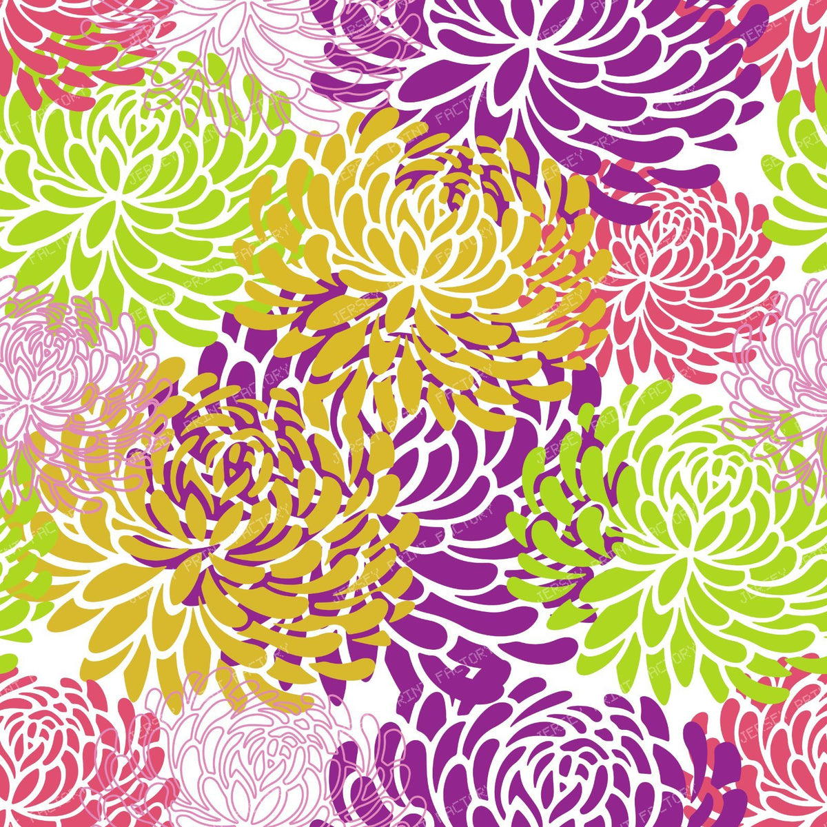 Blue Dahlia, Brown Dahlia, Floral Pattern, Dahlia Pattern — Colorful 10