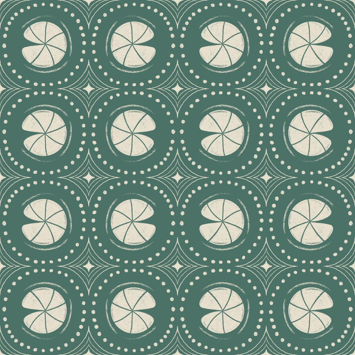 Lily Pad Geometry Green