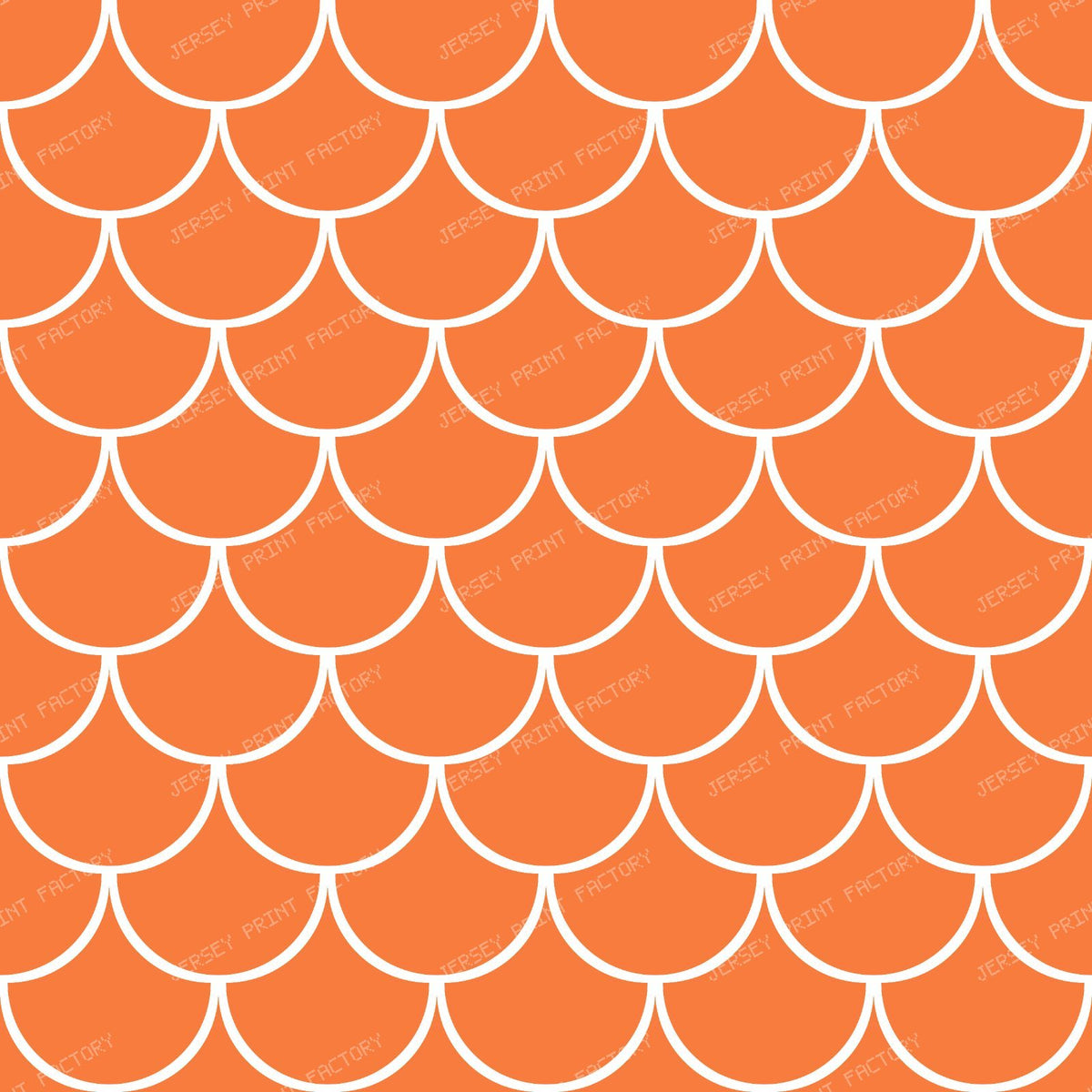 Blue Mermaid Scales, Fish Scales, Dragon Scales, Arch Pattern — Orange