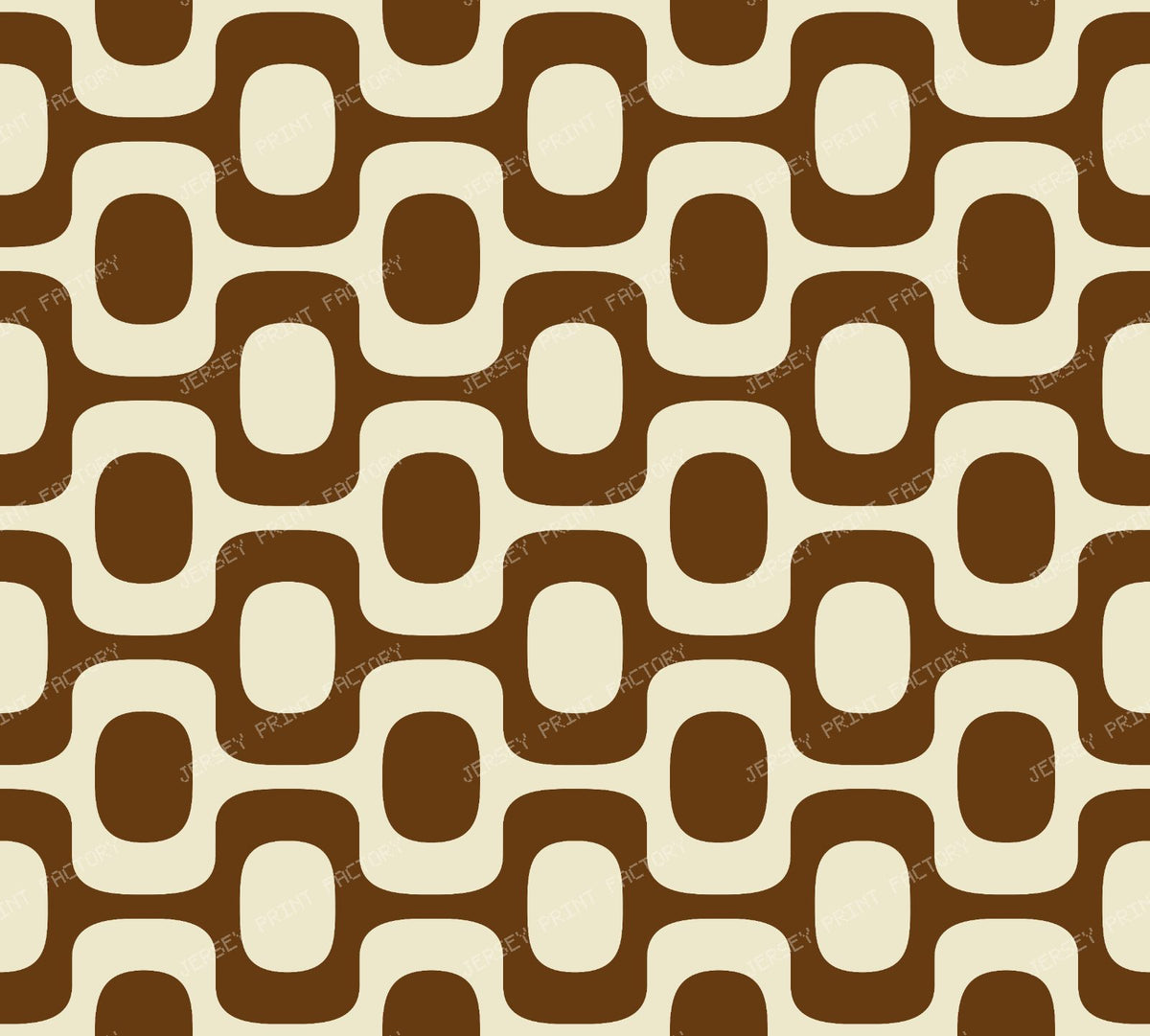 Black and White Ipanema Pattern, Ipanema Sidewalk, Beach Pattern — Brown 1