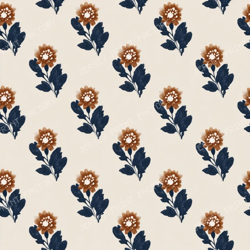 Small Floral Print Blocks