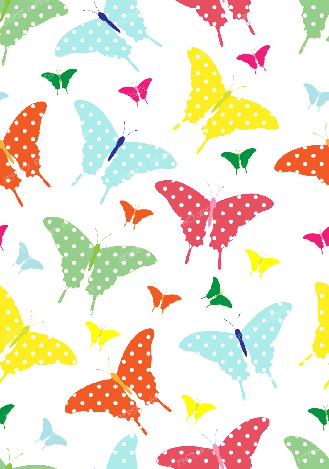 Colorful Butterflies, Butterfly Pattern, Polka Dots
