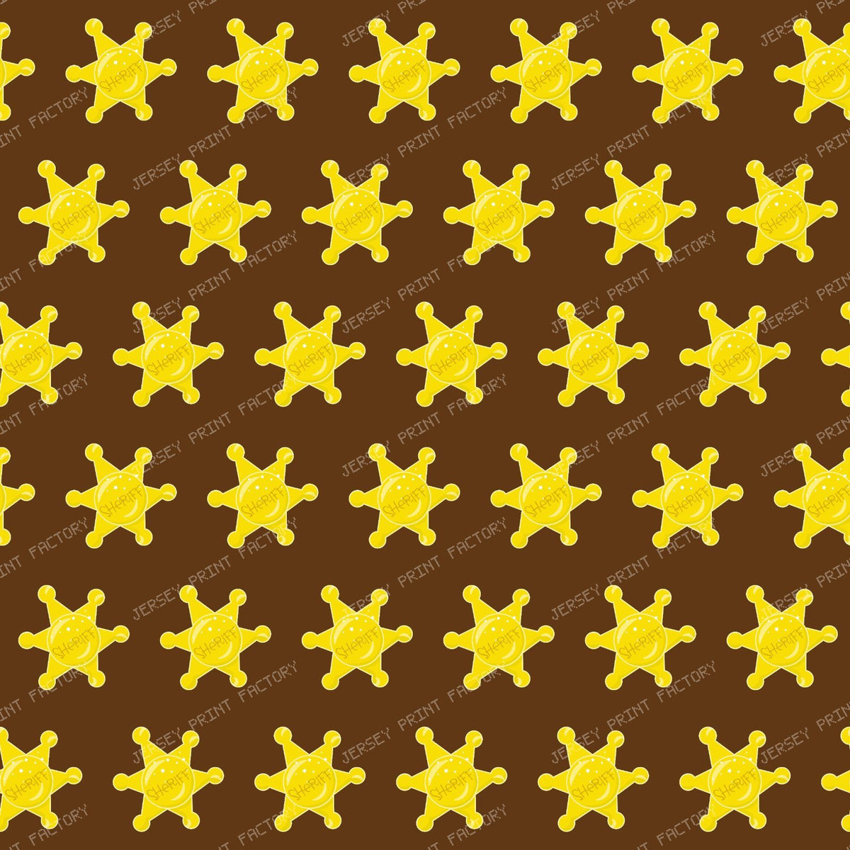 Sheriff Star, Sheriff Badge, Wild West, Old West — Brown