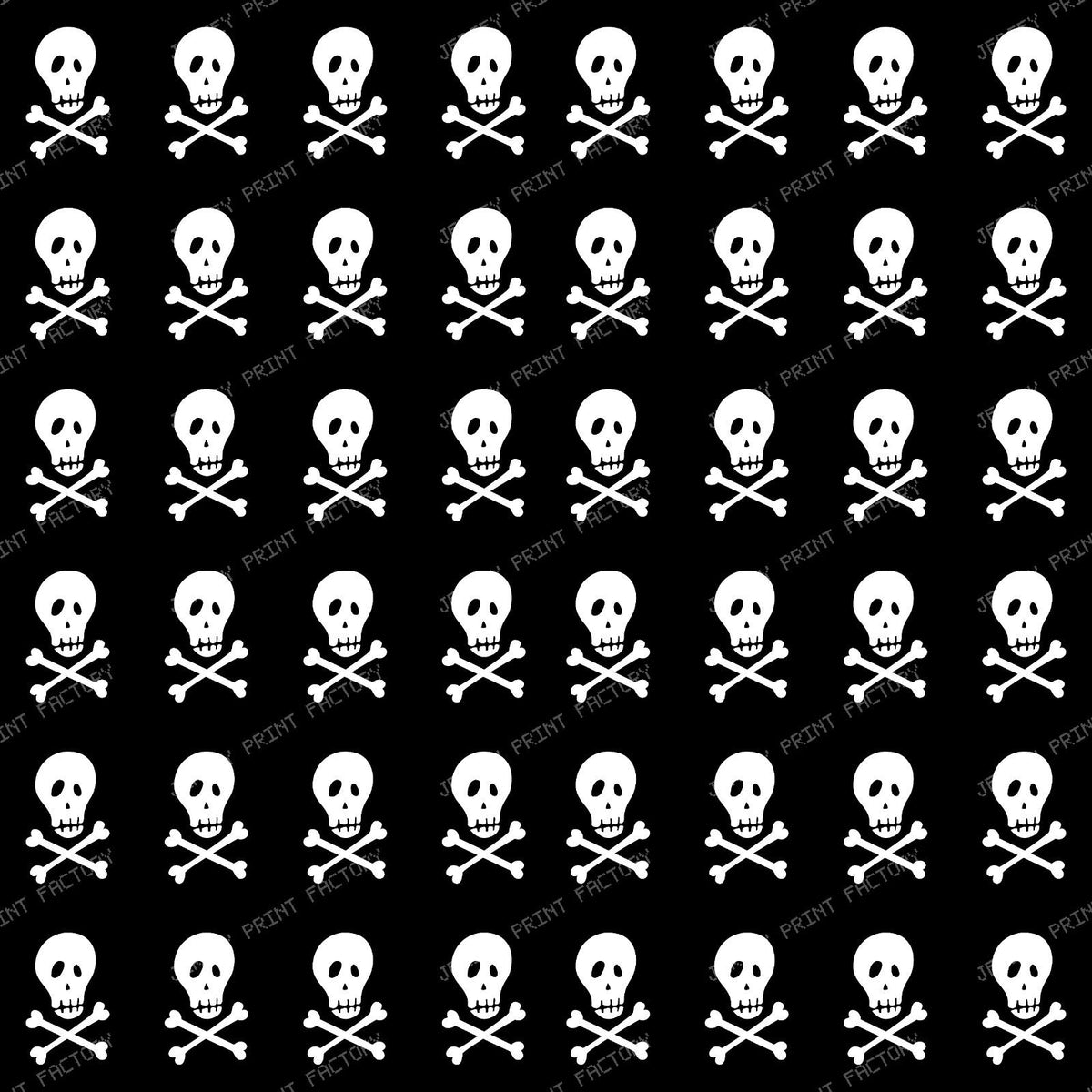 Halloween, Skull, Crossbones, Trick or Treat — Black and White 2