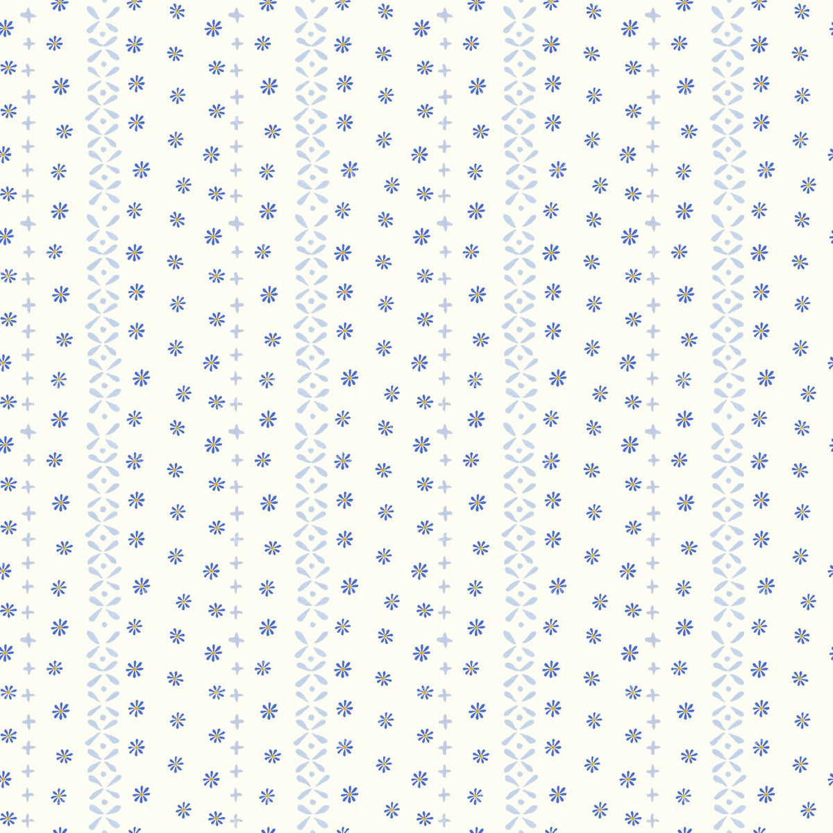 Flour Sack Daisies - Cream