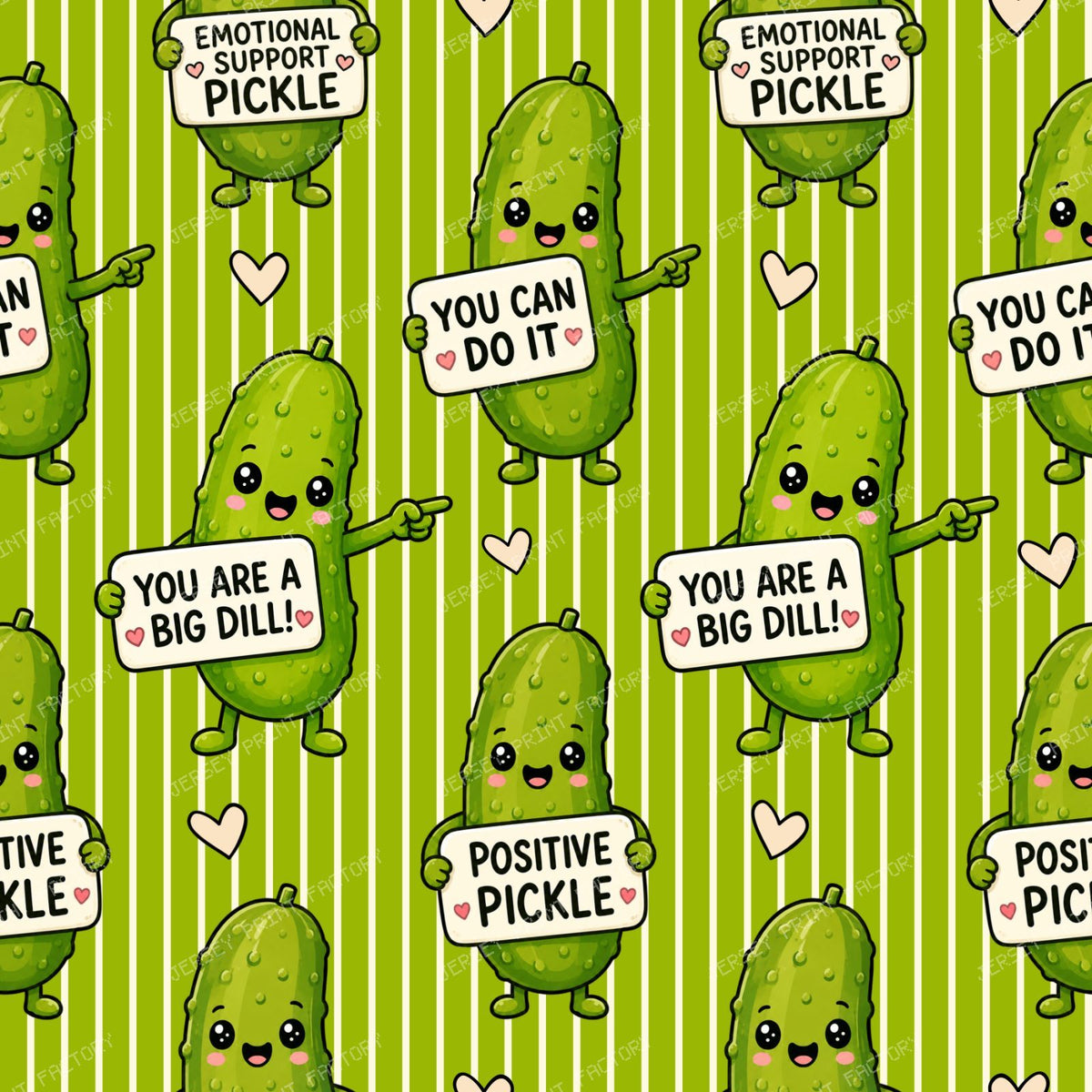 Emotional Support Pickles Lime Green