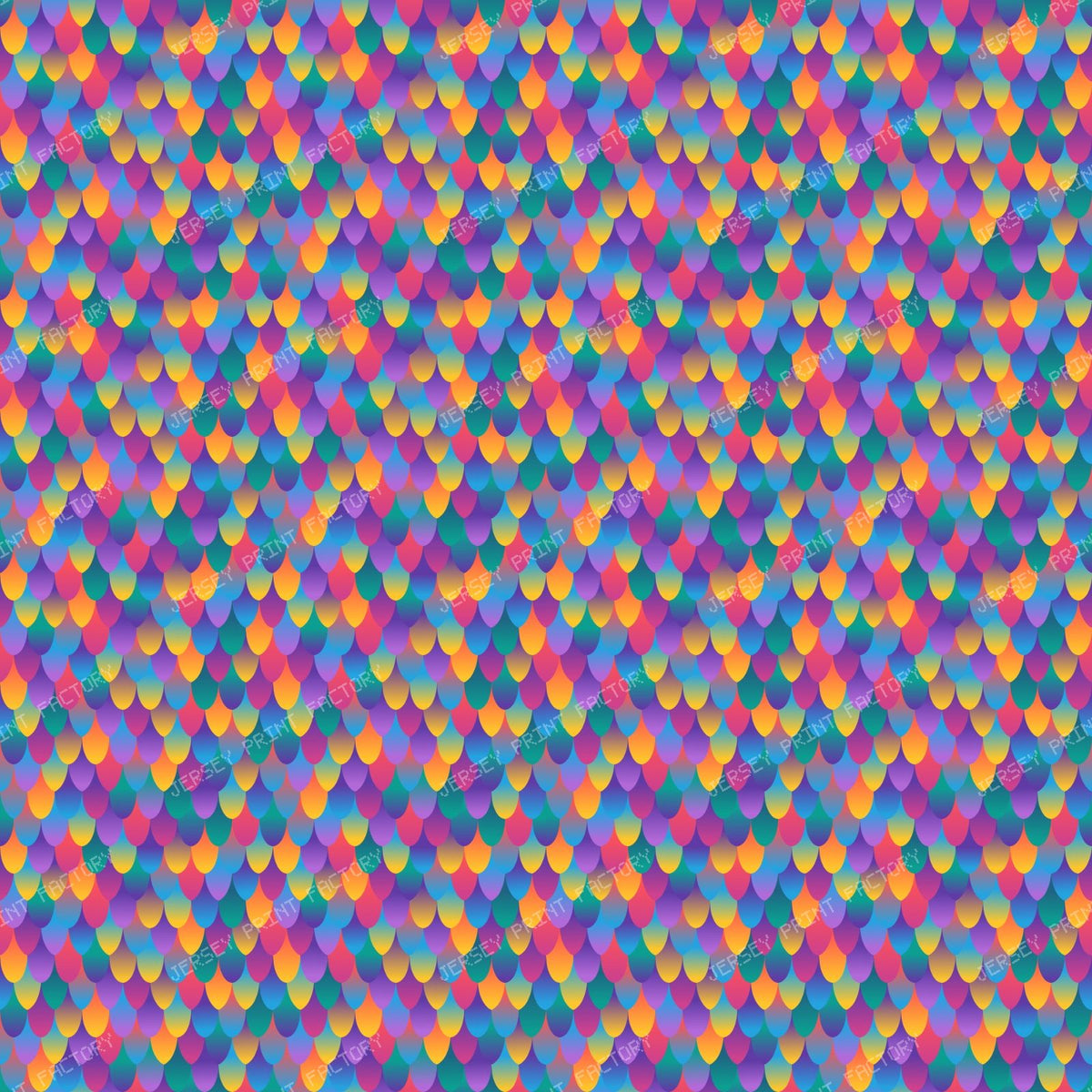 Mermaid Scales Carnival Colors
