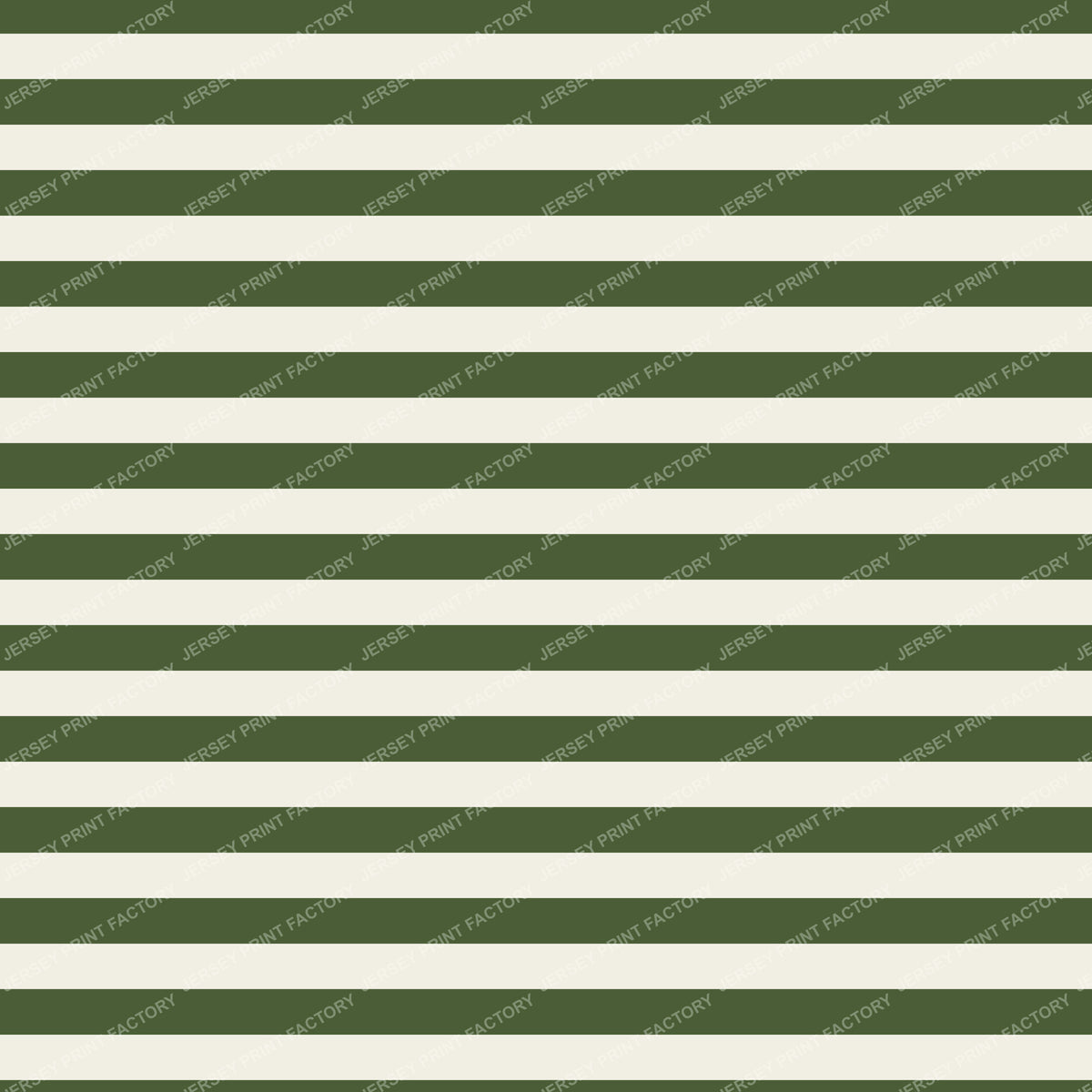 Bateau Stripes in Cream and Olive Green