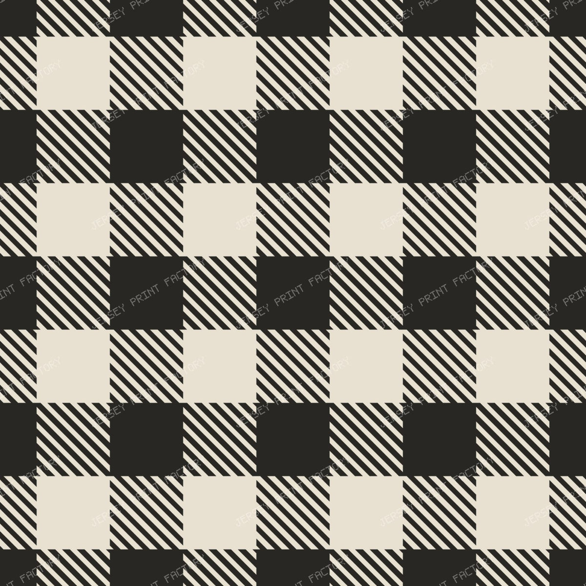 Gingham Red and Black — Gingham Black and White