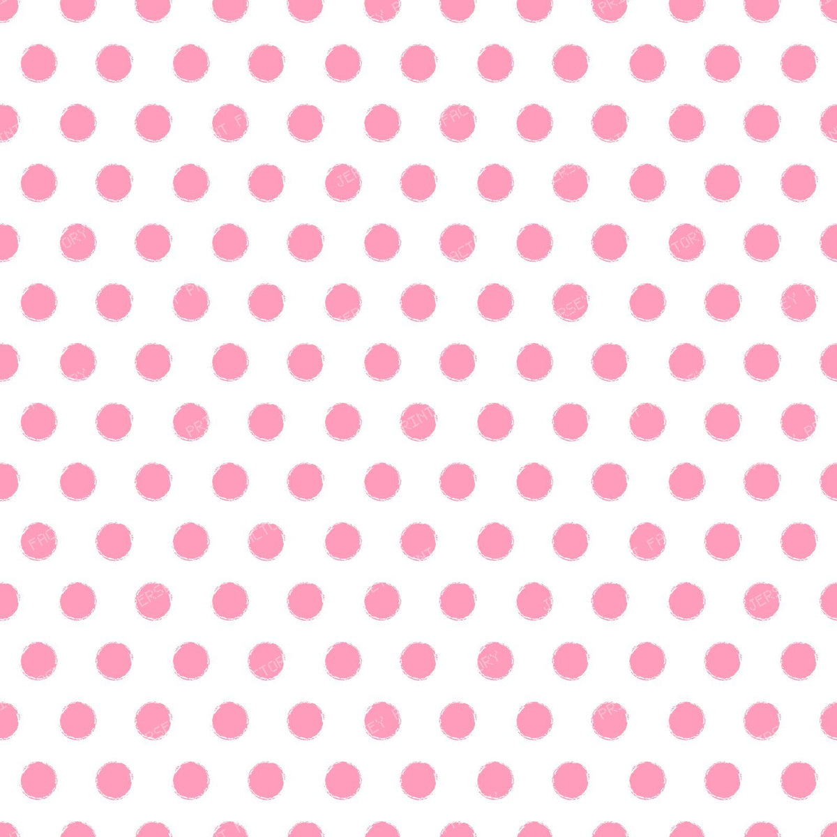 Distressed Polka Dots, Blue Polka Dots, Doodle, Sketch — Pink
