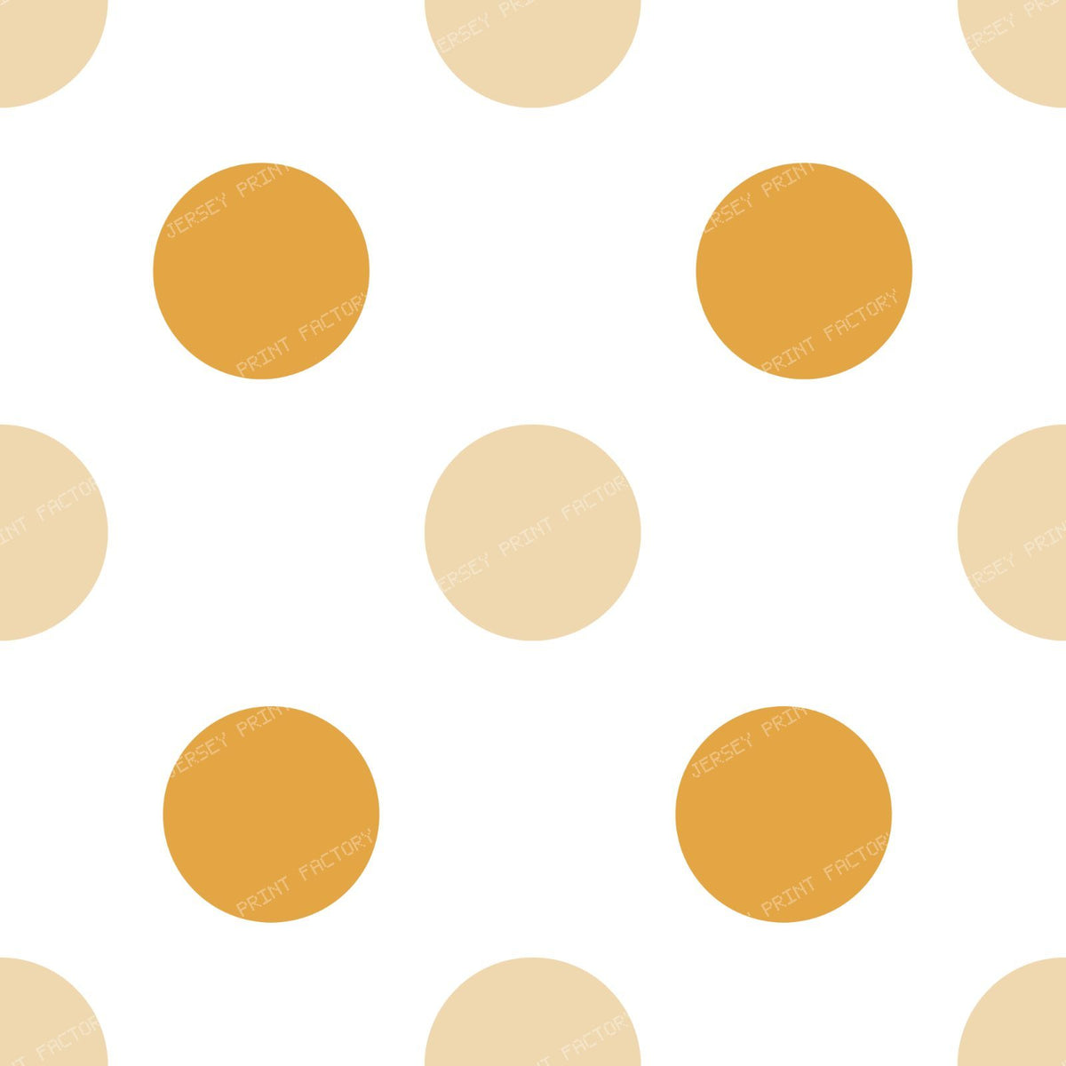 Large fall polka dots red and white — Ochre and beige