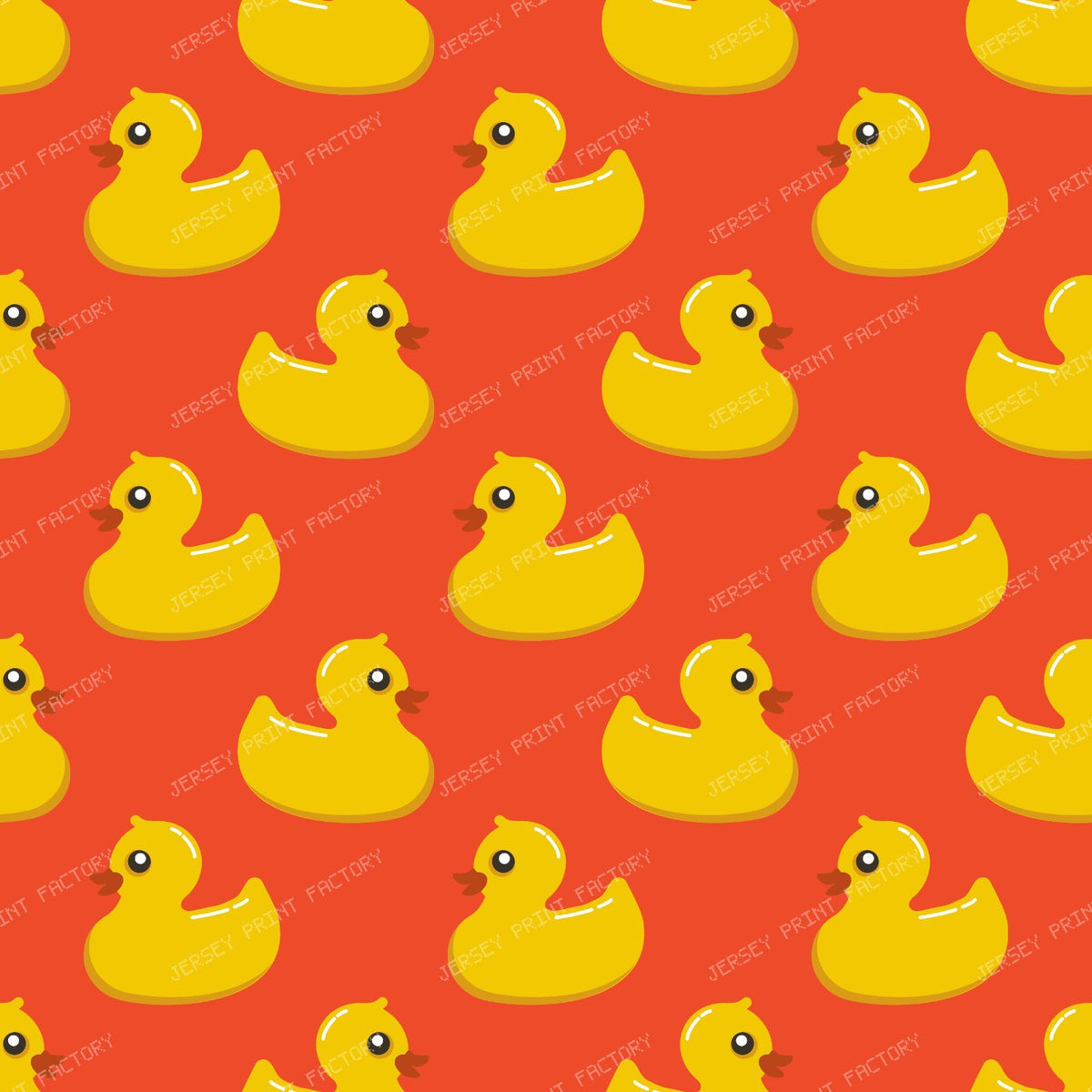 Pattern Of Ducks, Cute Ducks, Rubber Ducks, Yellow Ducks — Red