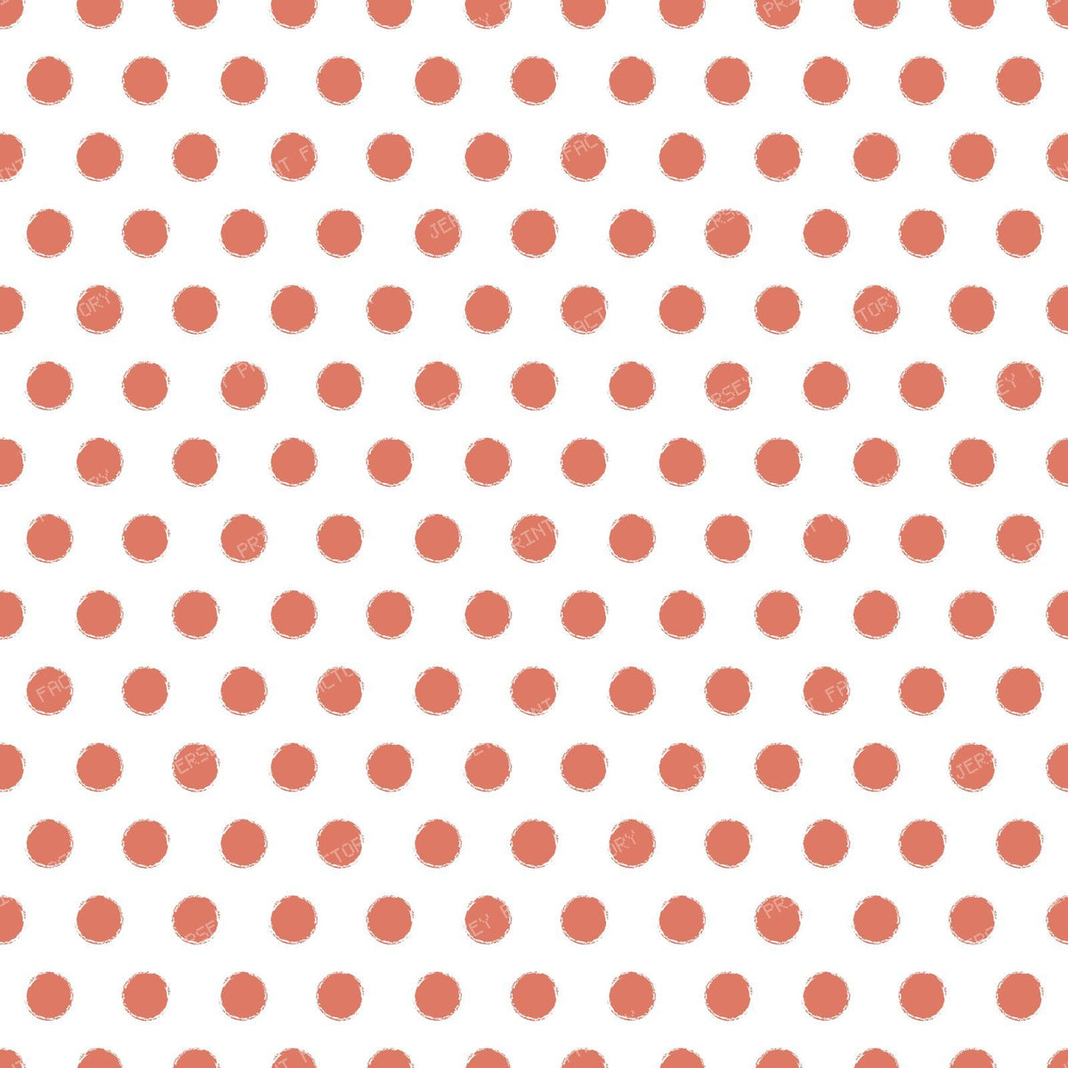 Distressed Polka Dots, Blue Polka Dots, Doodle, Sketch — Red