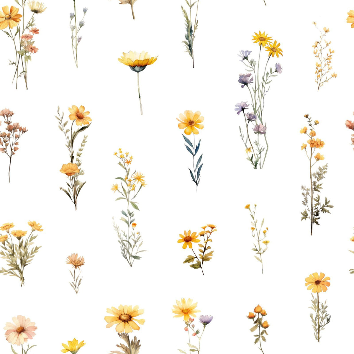 Wildflowers, Yellow Flowers, Garden Flowers