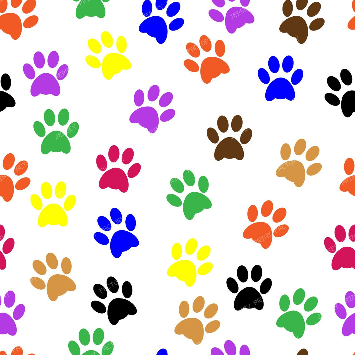 Colorful Paws, Paw Pattern, Dog Paws, Paw Prints