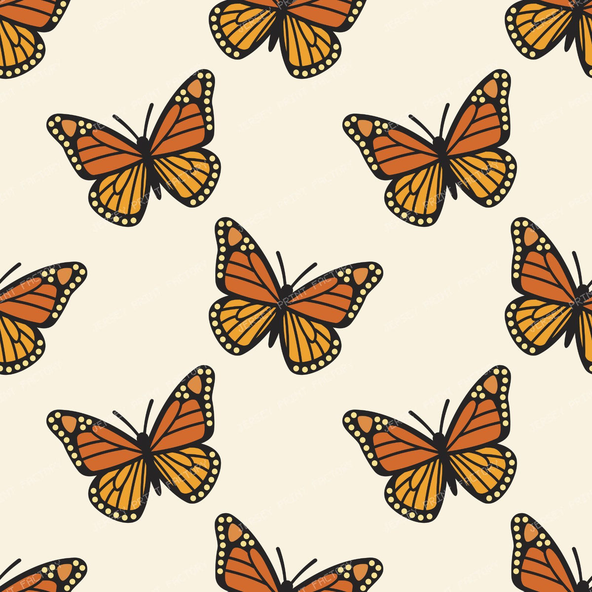 Pattern Of Butterflies, Monarch Butterfly, Orange Butterfly