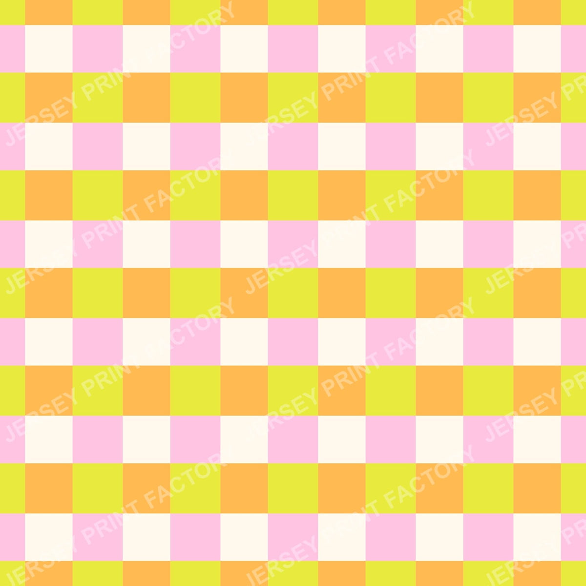 Neon Rainbow Plaid Pattern. Bright Multicolor Check. Orange/green