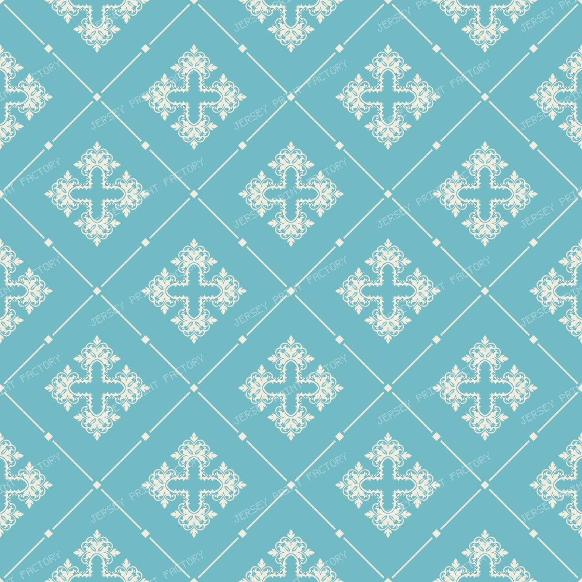 Black And White Damask, French Damask, Baroque Pattern — Blue 6