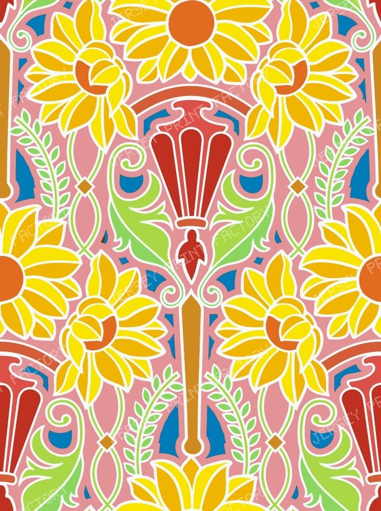 Art Nouveau Sunflowers