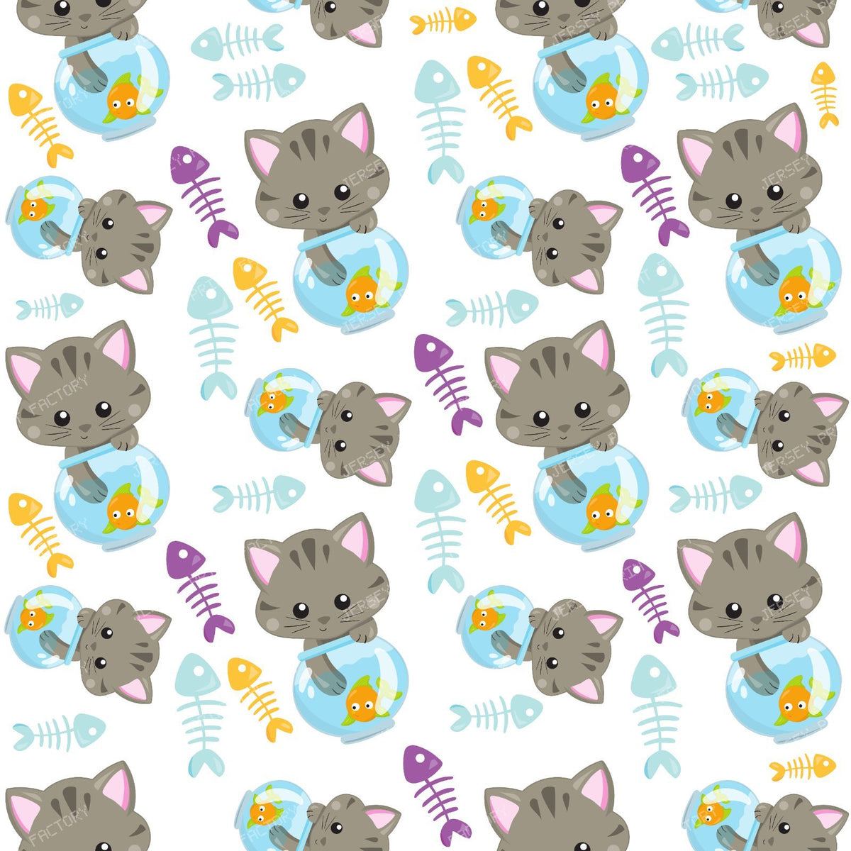 Pattern Of Cats, Cute Cats, Kittens, Fish