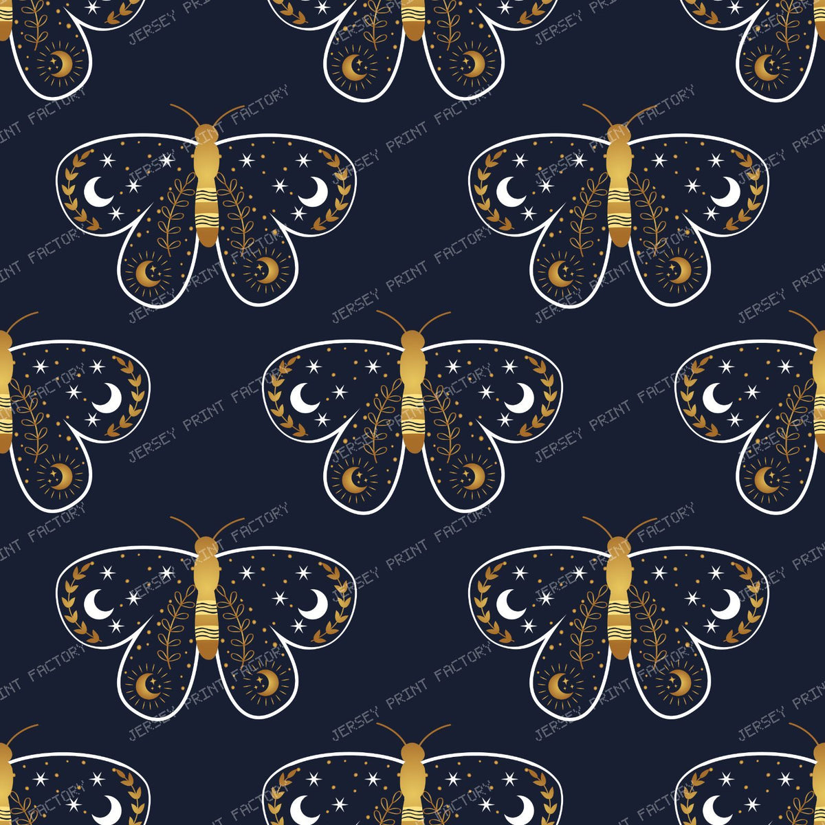 Celestial Butterfly, Magical Butterfly, Butterflies, Moon, Stars, Navy Blue