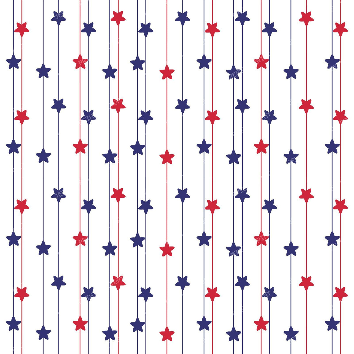 Pattern Of Stars, Colorful Stars, Stars Garland — Red and Blue 1