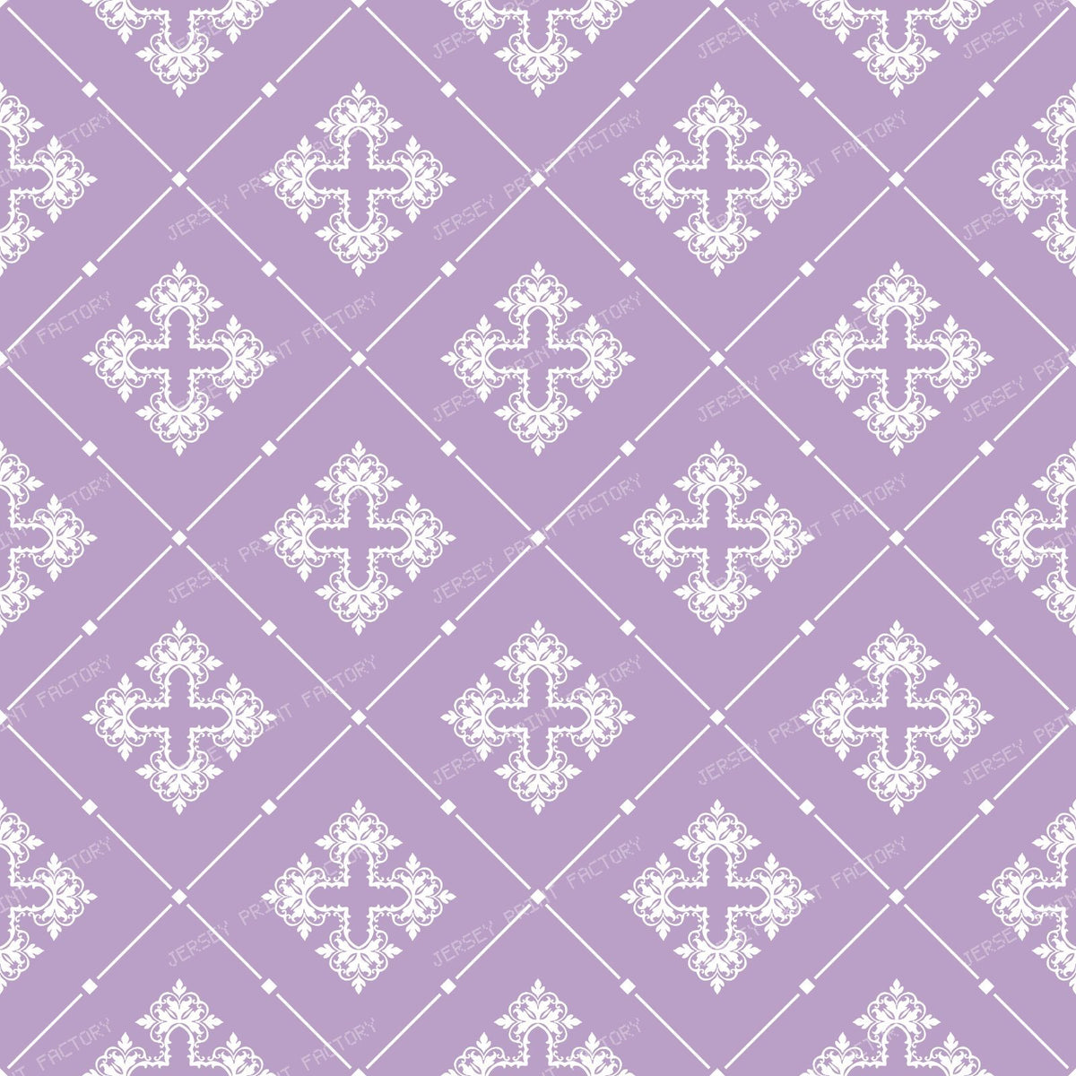 Black And White Damask, French Damask, Baroque Pattern — Purple 1