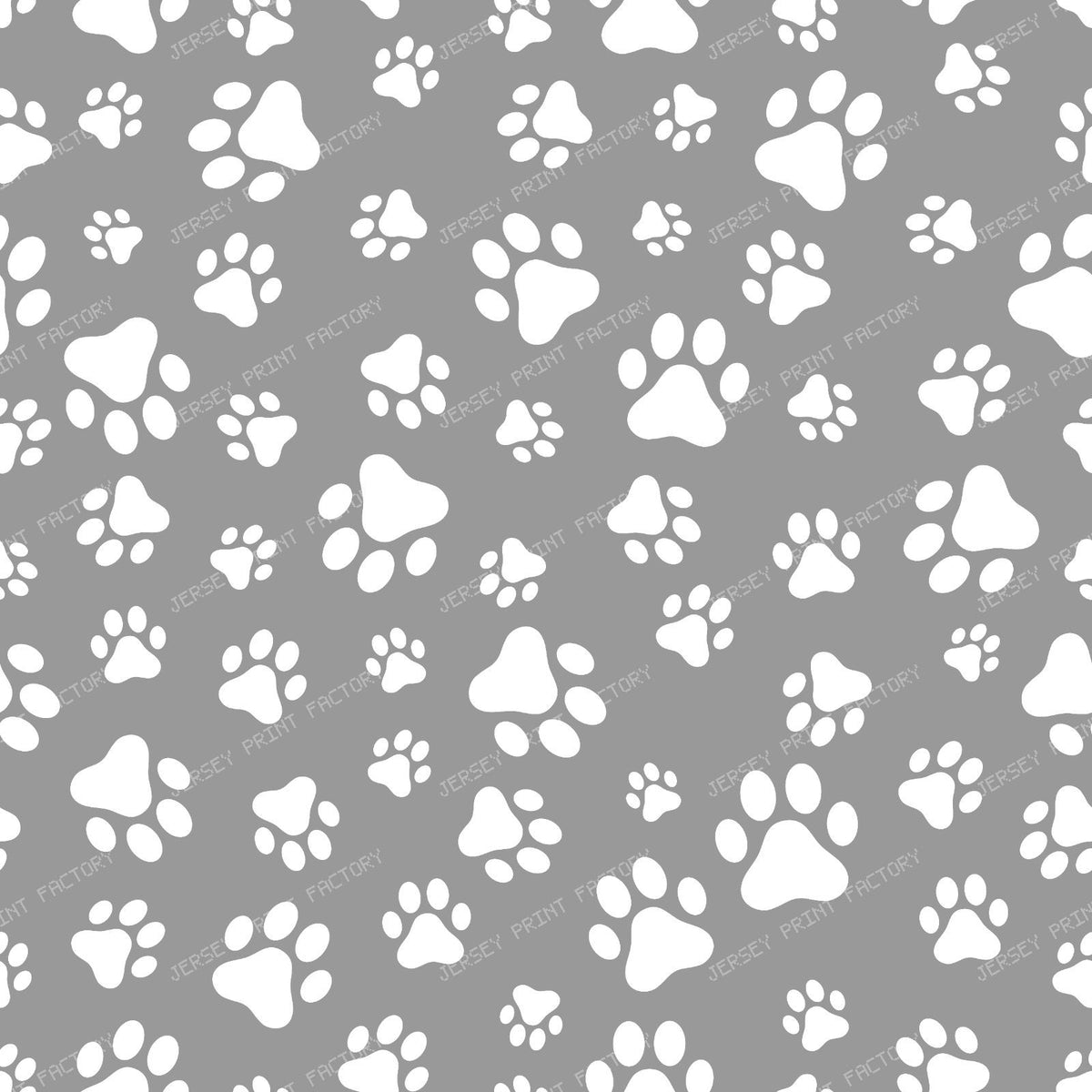 Pattern Of Paws, Dog Paws, Black and White — Gray 3