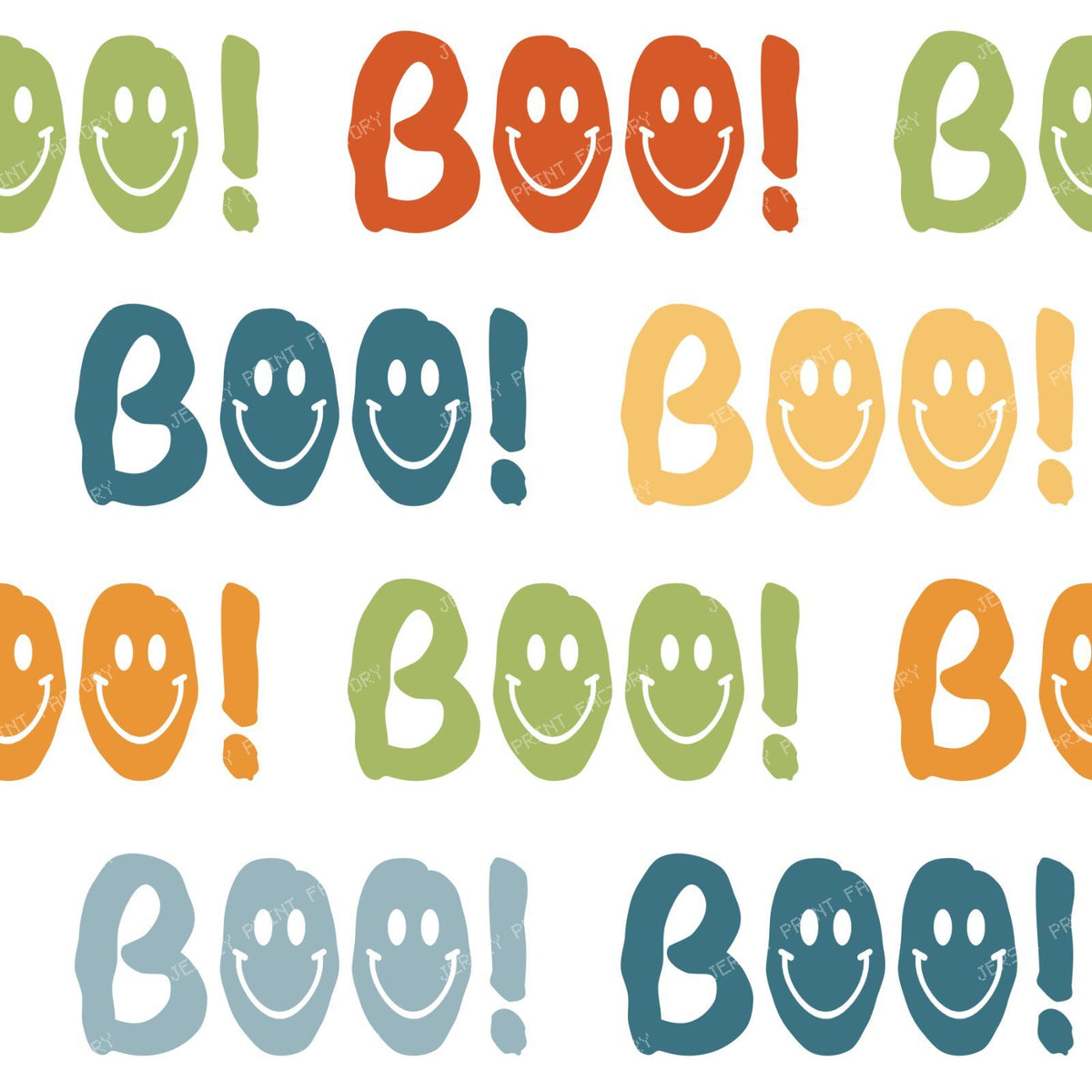 Friendly Halloween Boo! Happy Faces
