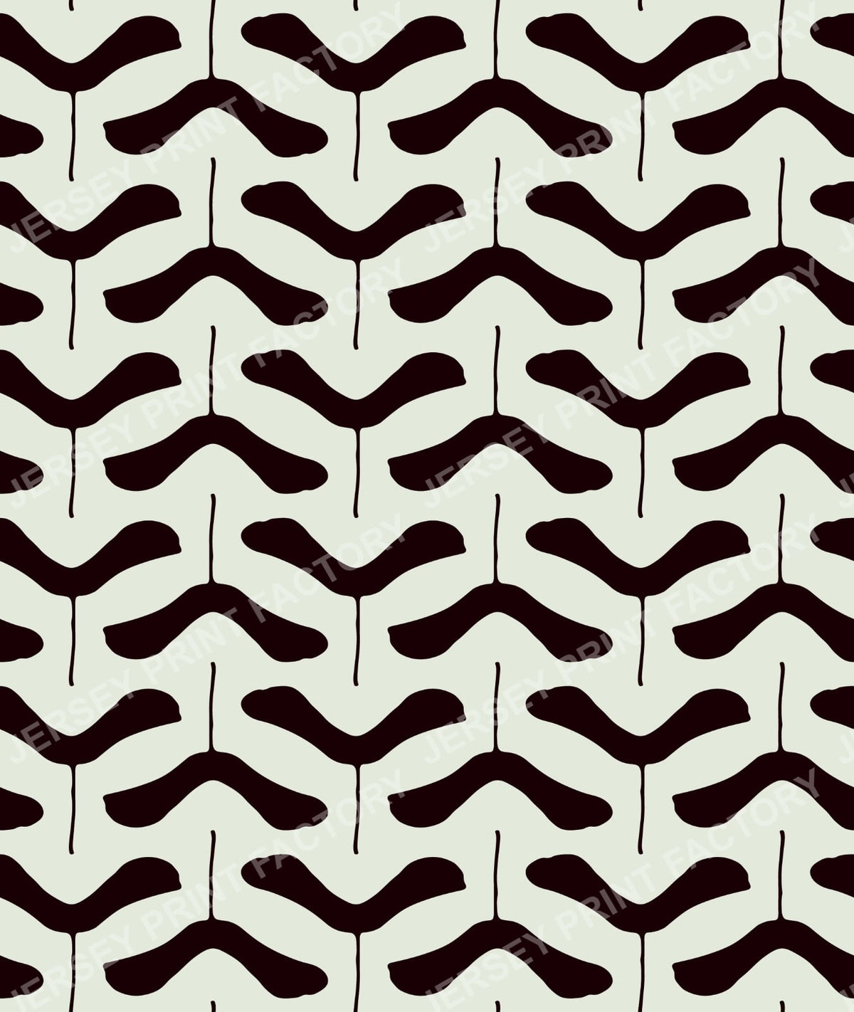 Abstract Samara Seeds - Black on Light Green