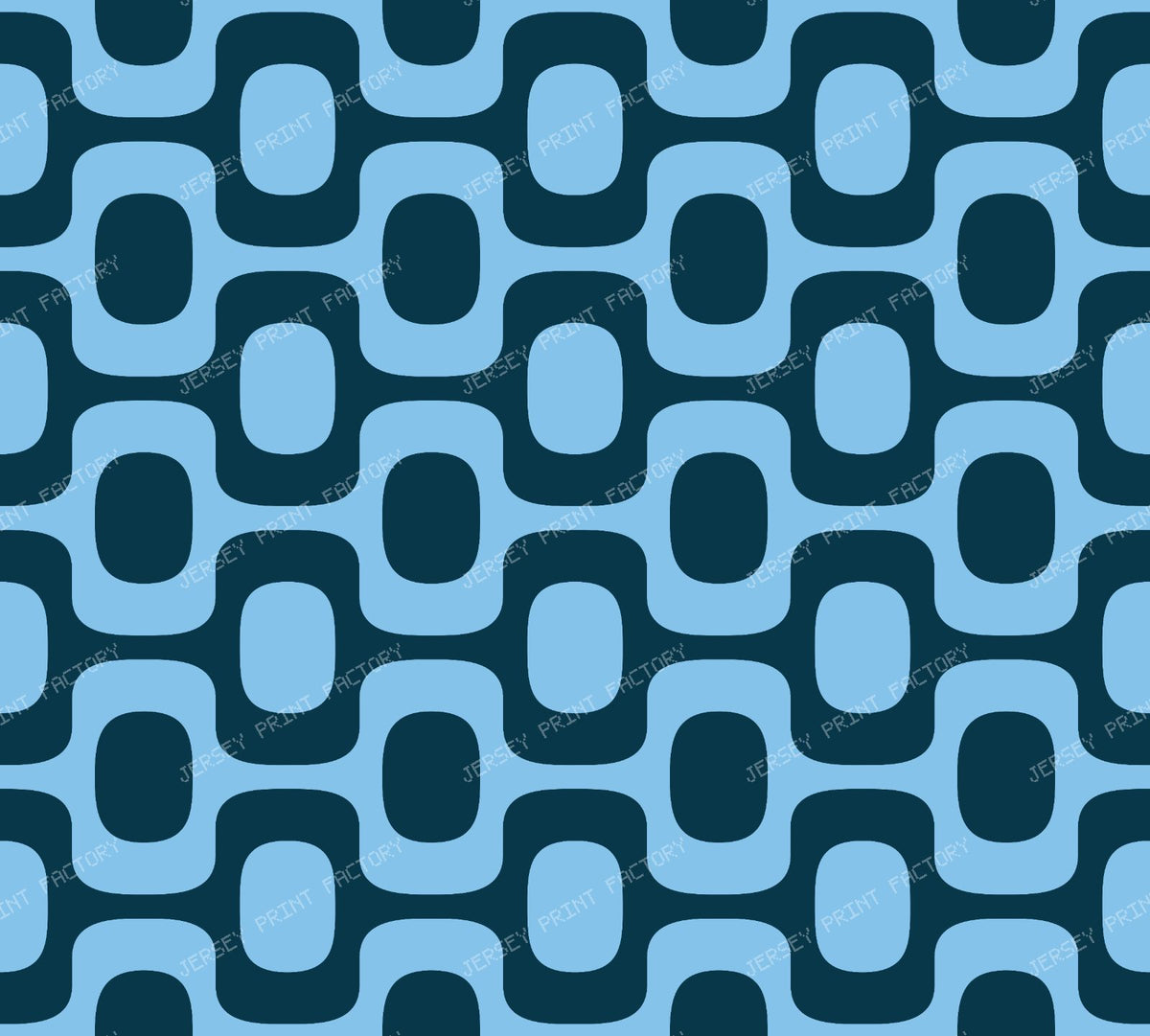 Black and White Ipanema Pattern, Ipanema Sidewalk, Beach Pattern — Blue 2