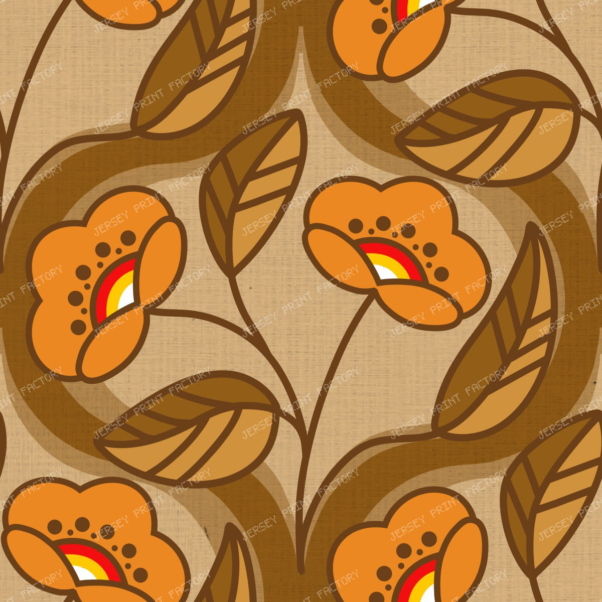 Ditsy Floral and Easter Eggs — 15 — Retro Ogee