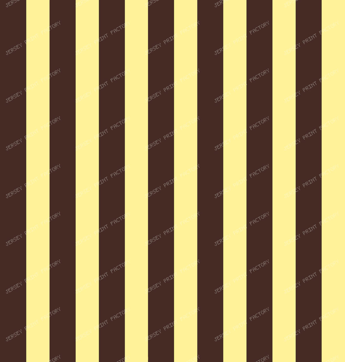 Chocolate Brown and Pastel Yellow Stripe
