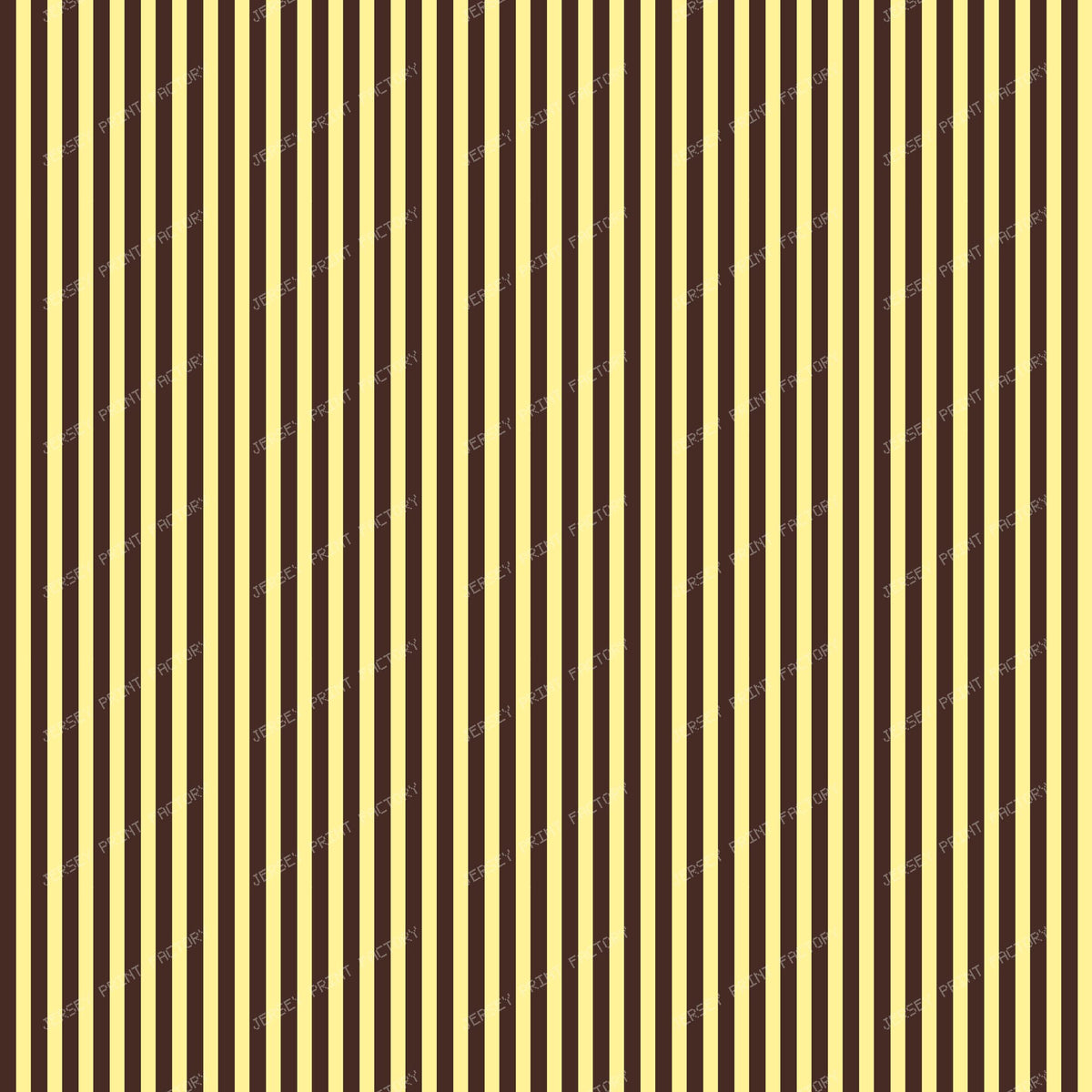 Chocolate Brown and Pastel Yellow Stripe