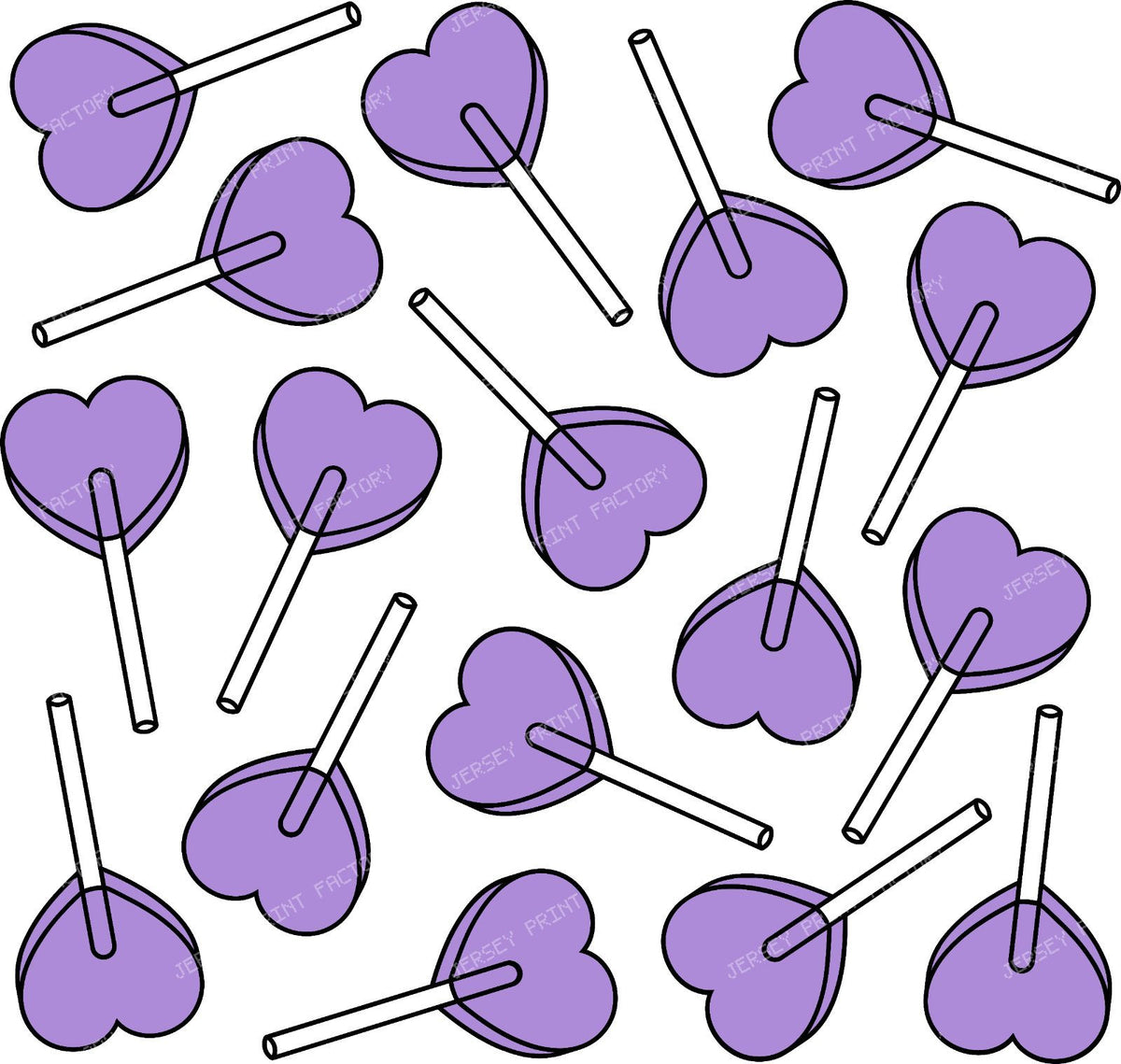 Blue Lollipops, Heart Lollipops, Lollipop Pattern — Purple 8