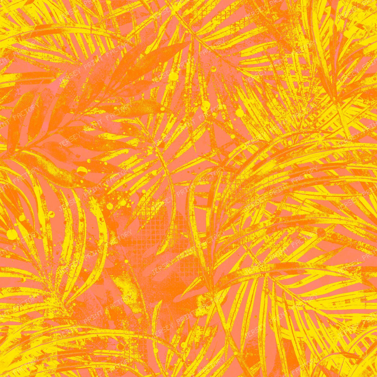 Tropical Graphic Paradise Orange Dream 2