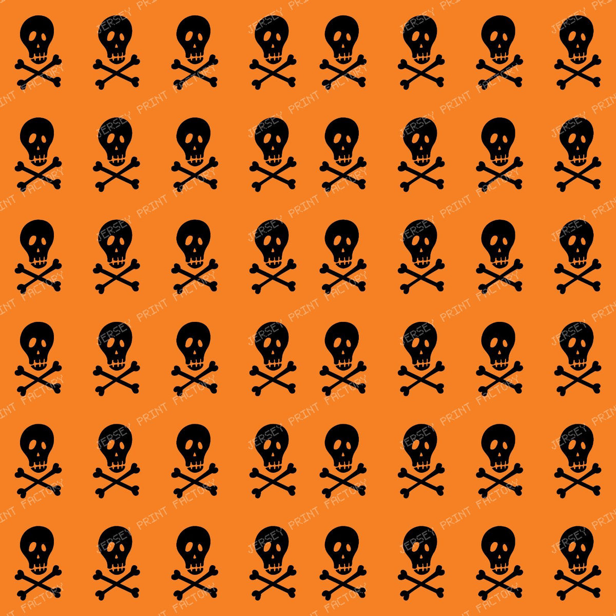 Halloween, Skull, Crossbones, Trick or Treat — Orange