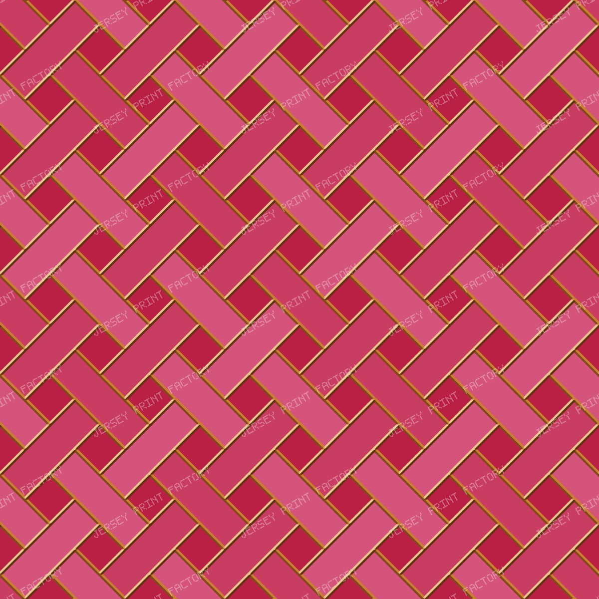Bronze Stained Glass Weave — Hot Pink